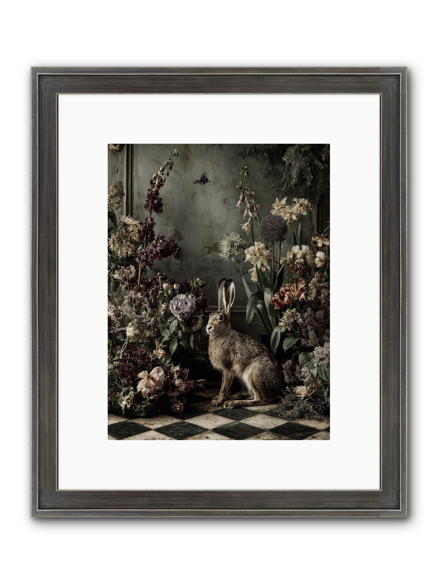 Woodland Enchantress Framed Print - Slimwoods Black/Silver 9x12