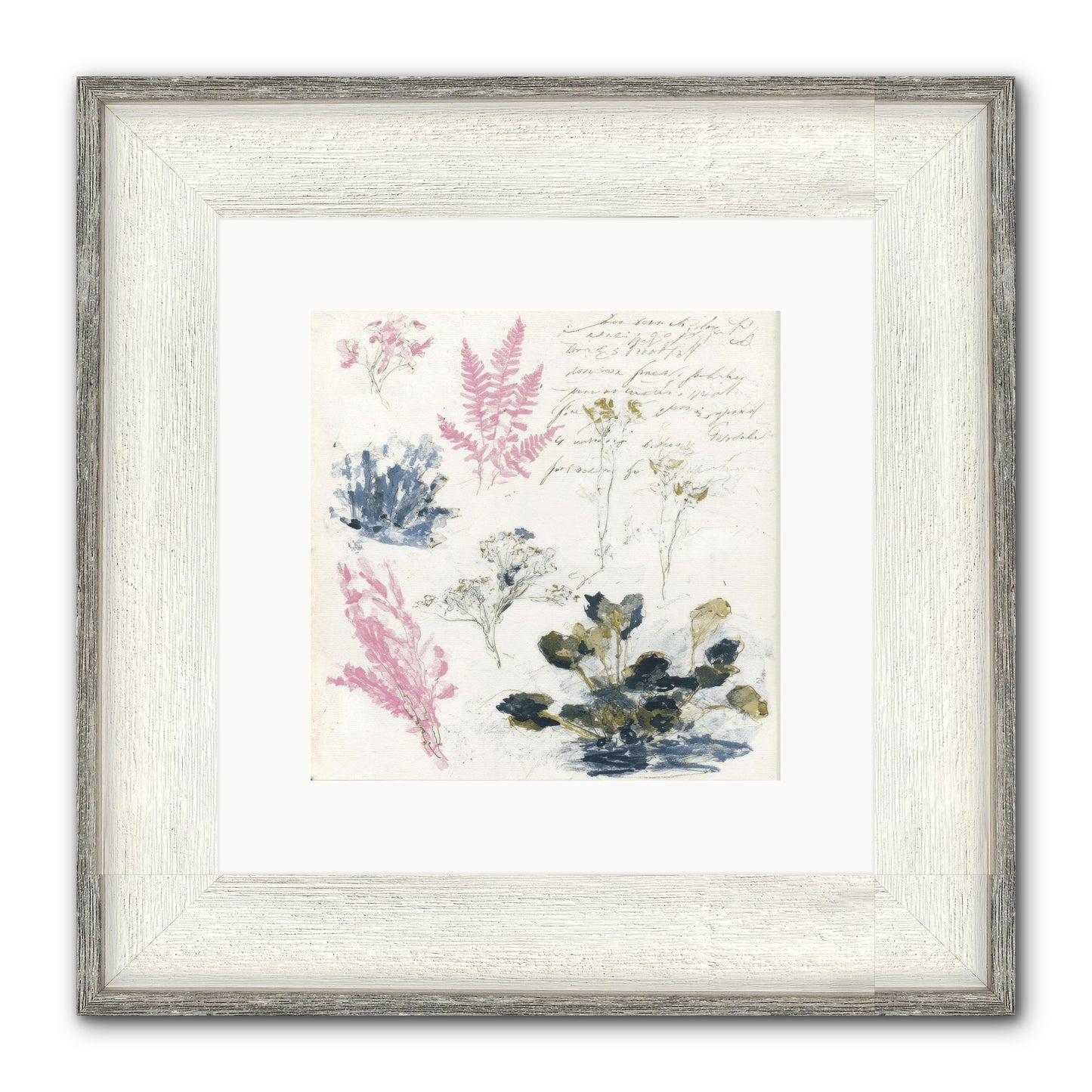 Woodland Memoir No.1 Framed Print - Driftwood White 10x10