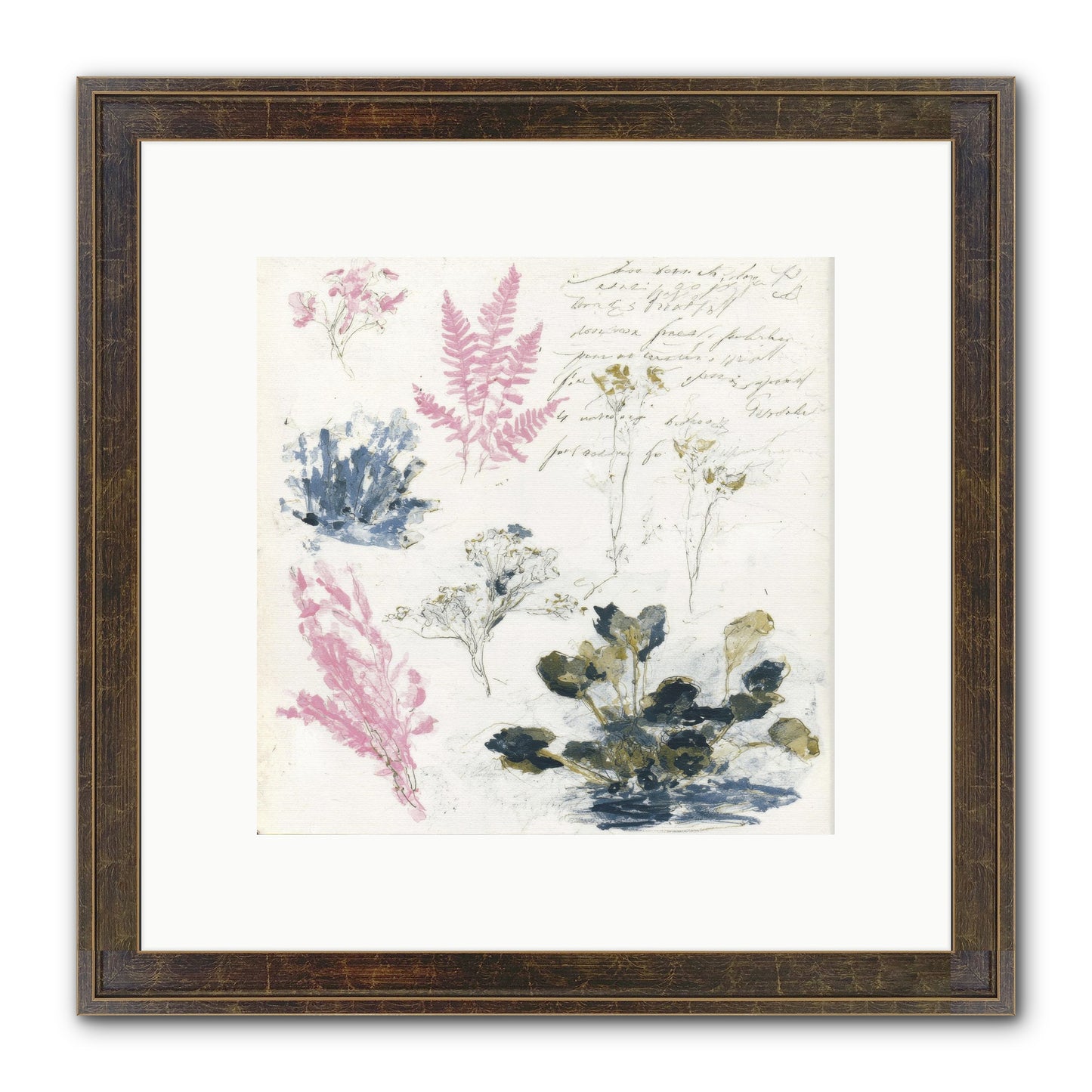 Woodland Memoir No.1 Framed Print - Slimwoods Black/Gold 10x10