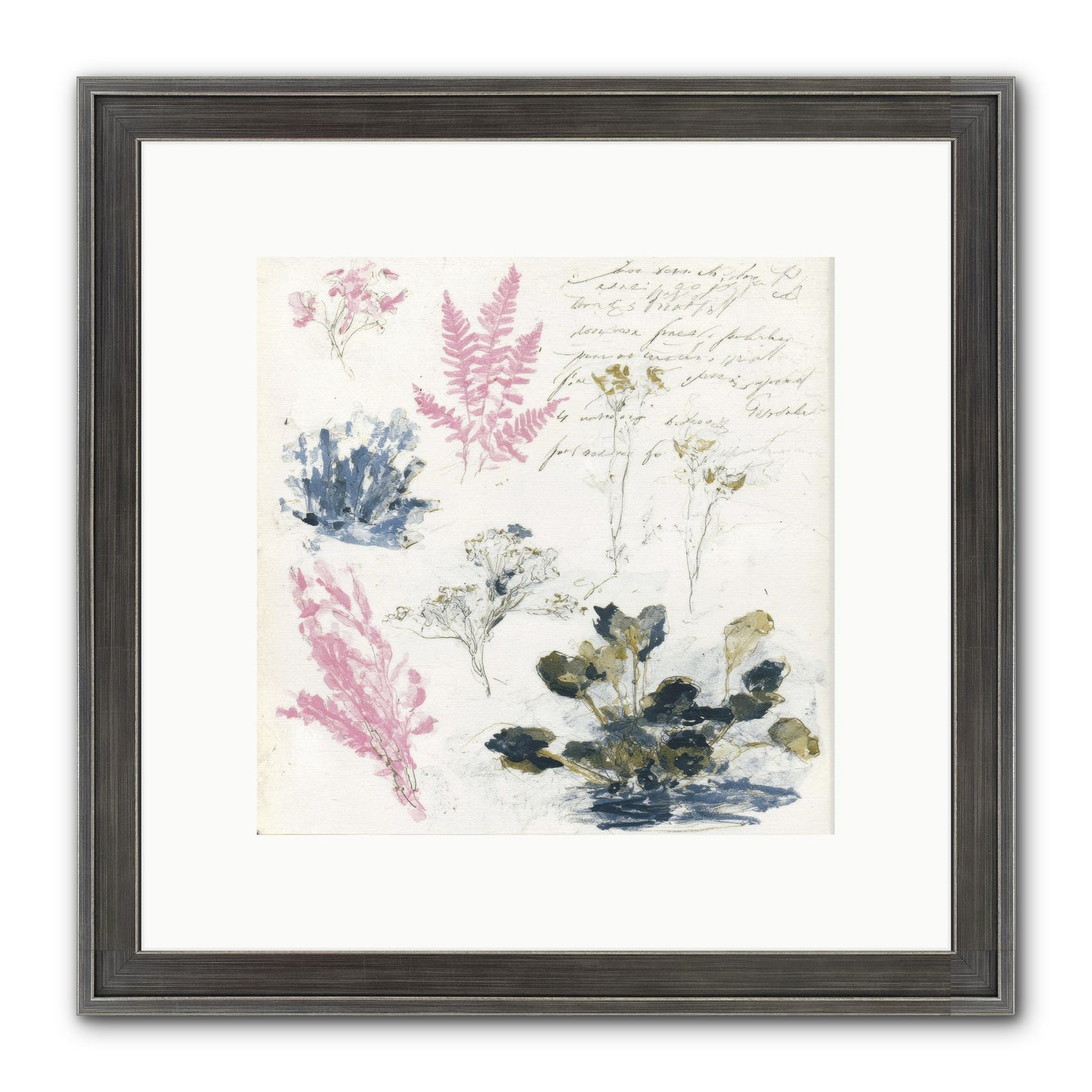 Woodland Memoir No.1 Framed Print - Slimwoods Black/Silver 10x10