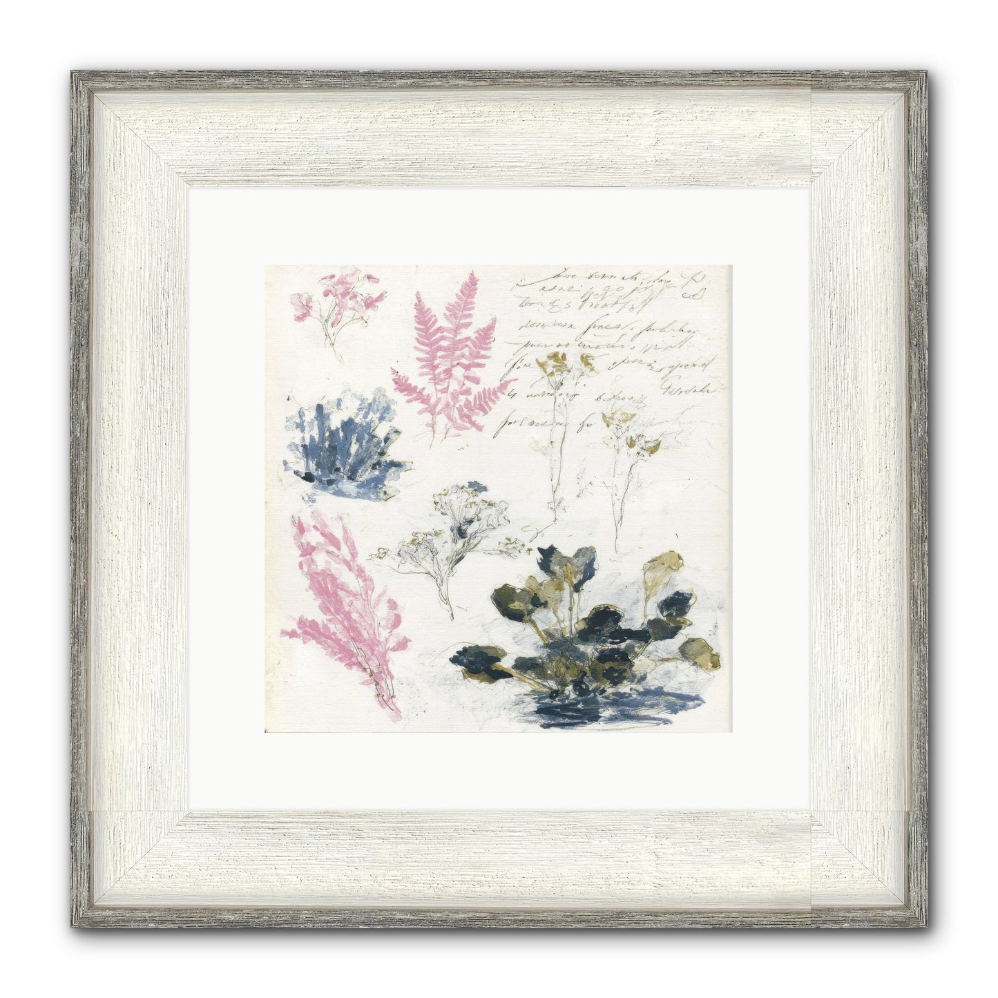 Woodland Memoir No.1 Framed Print - Driftwood White 12x12