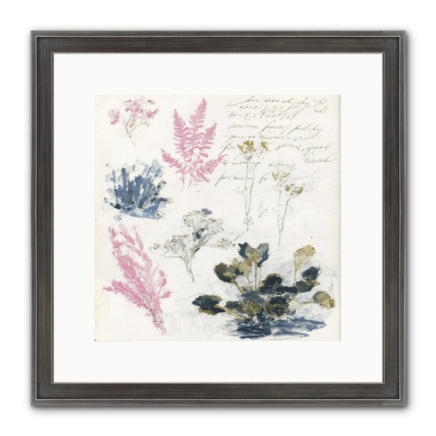 Woodland Memoir No.1 Framed Print - Slimwoods Black/Silver 12x12