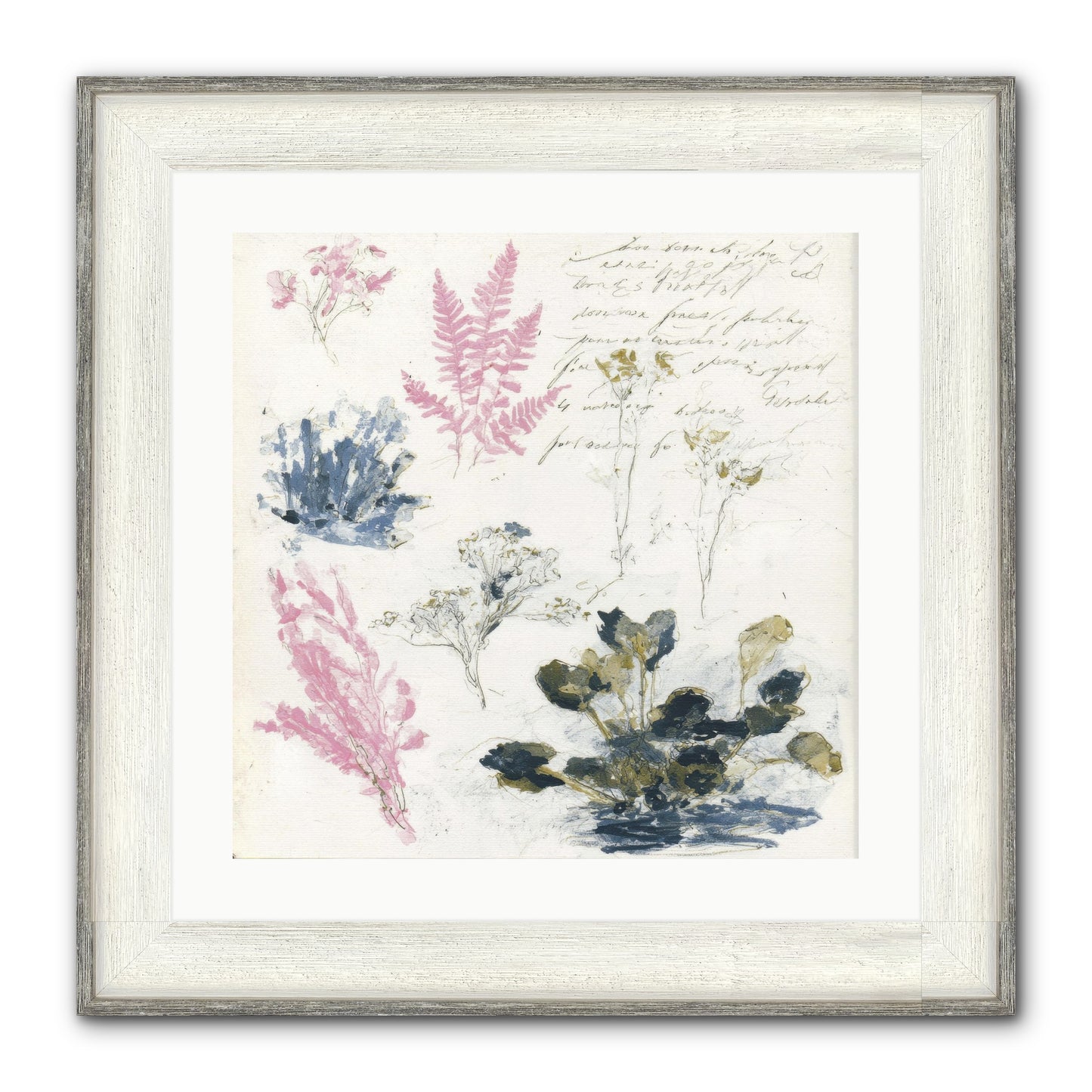 Woodland Memoir No.1 Framed Print - Driftwood White 20x20