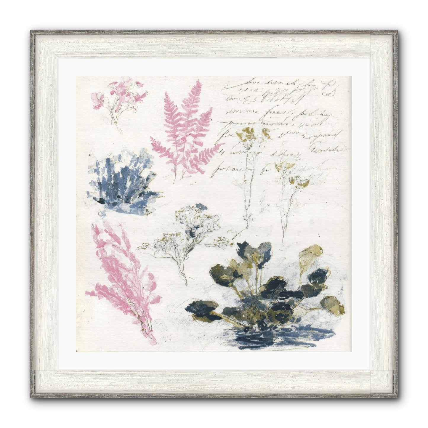 Woodland Memoir No.1 Framed Print - Driftwood White 30x30