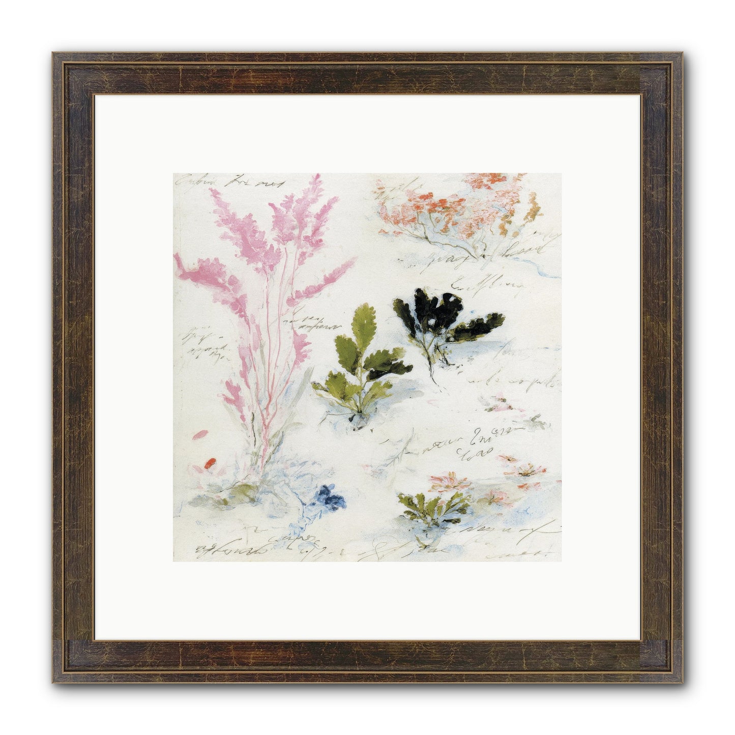 Woodland Memoir No.2 Framed Print - Slimwoods Black/Gold 10x10