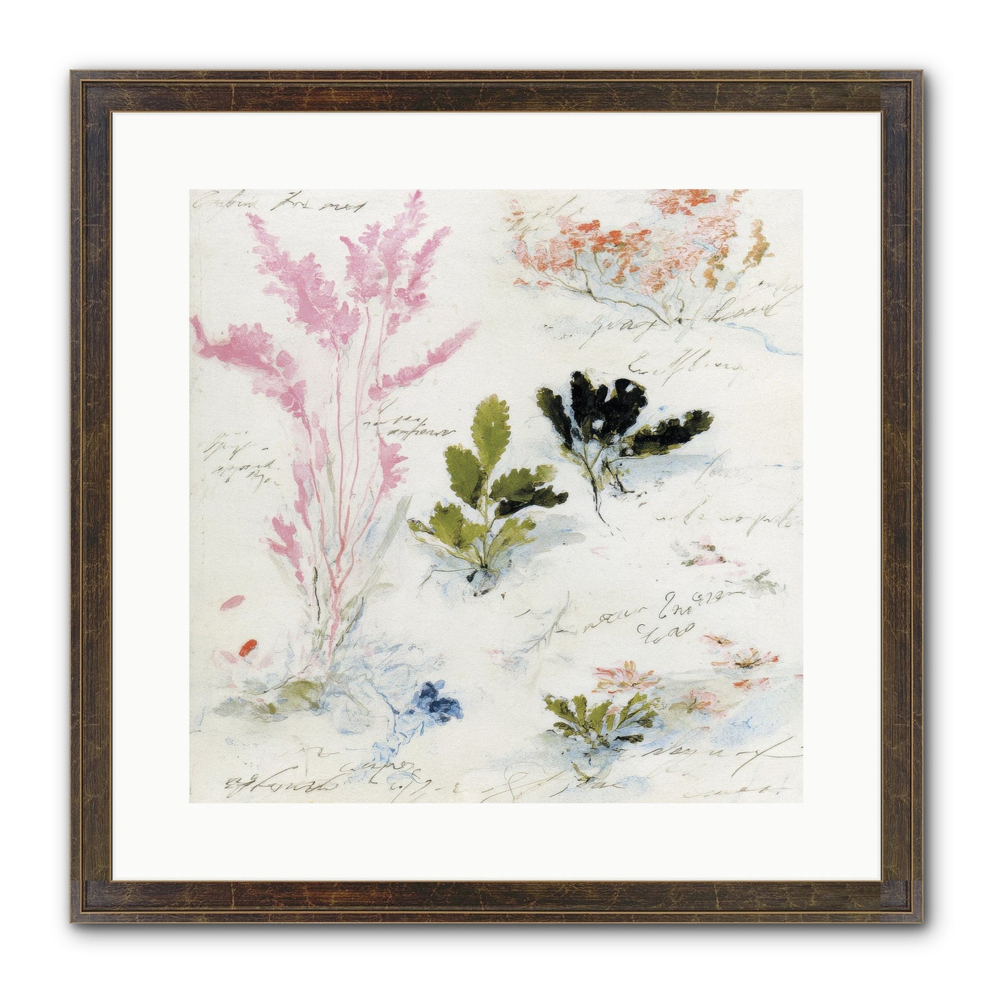 Woodland Memoir No.2 Framed Print - Slimwoods Black/Gold 16x16