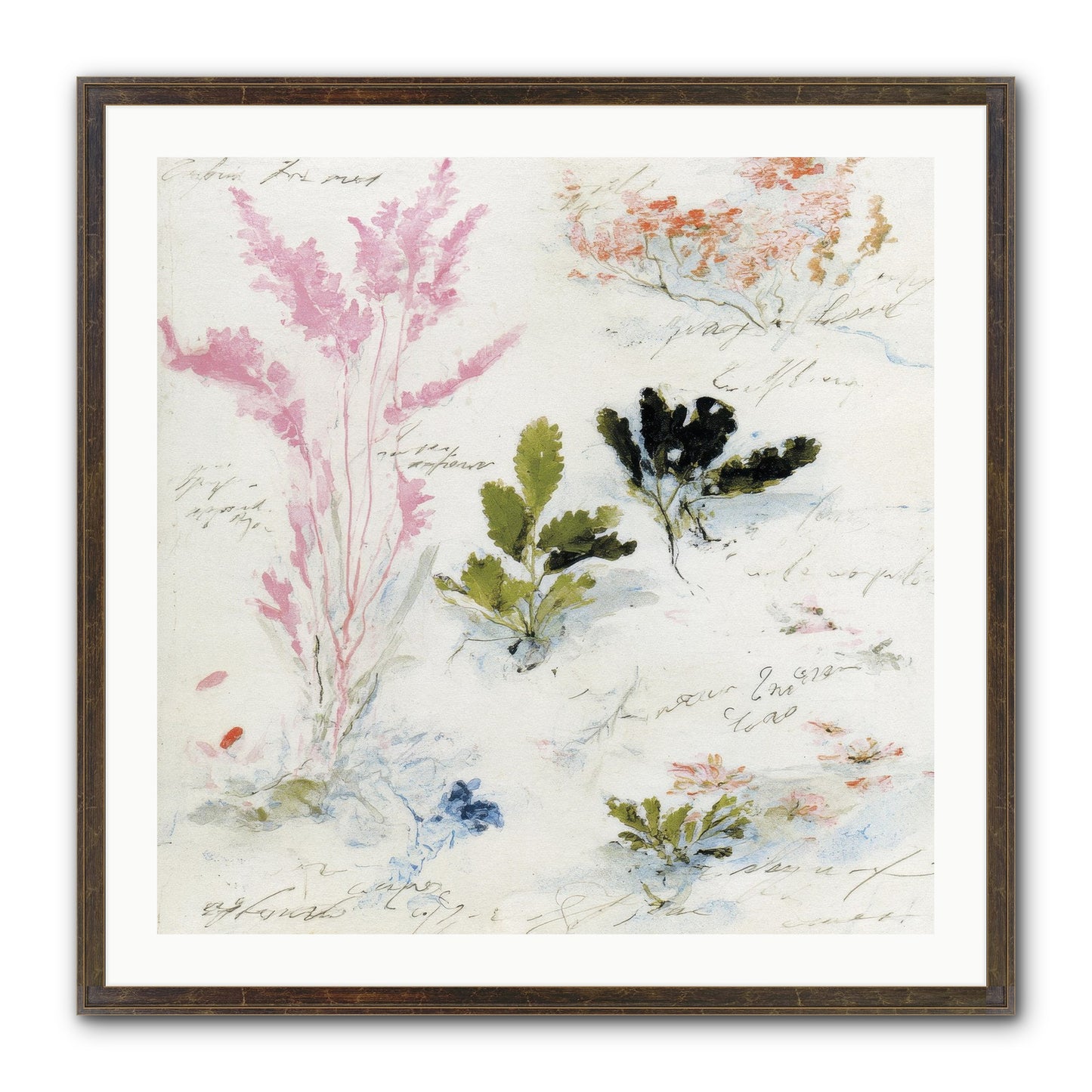 Woodland Memoir No.2 Framed Print - Slimwoods Black/Gold 30x30