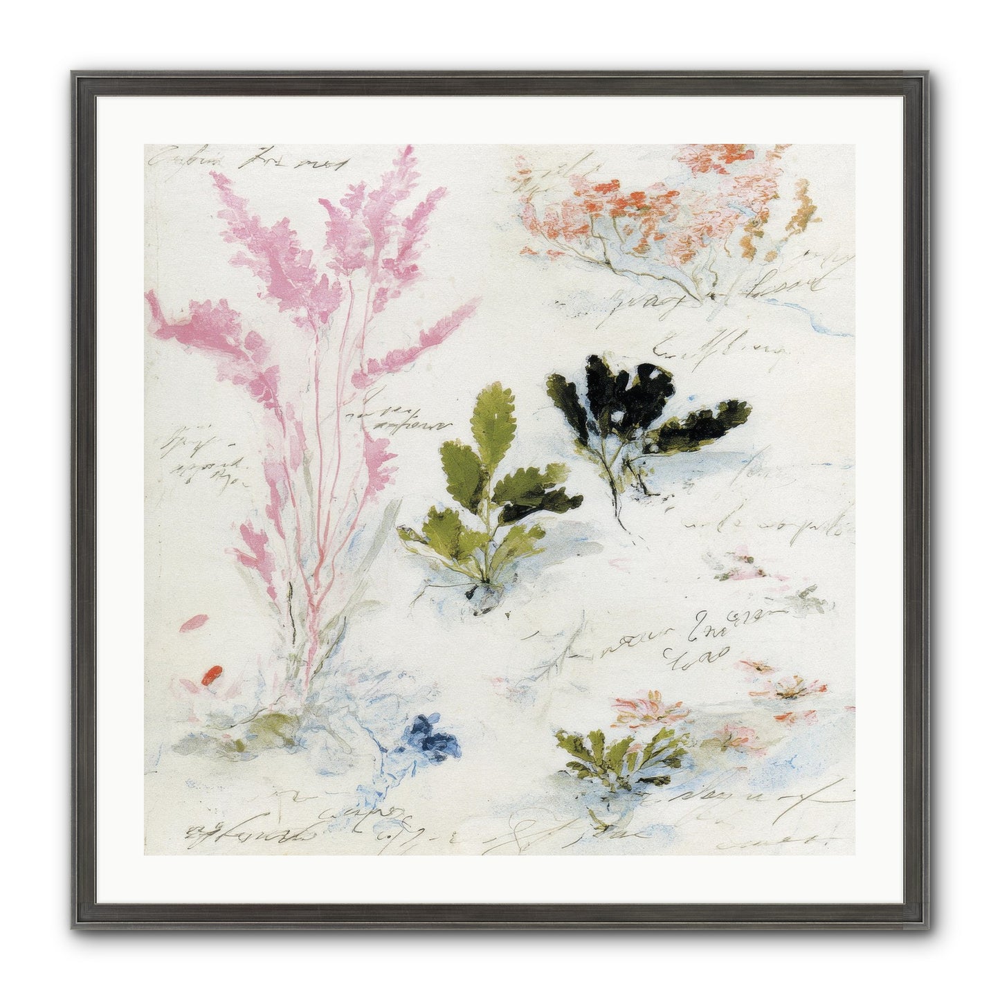 Woodland Memoir No.2 Framed Print - Slimwoods Black/Silver 30x30