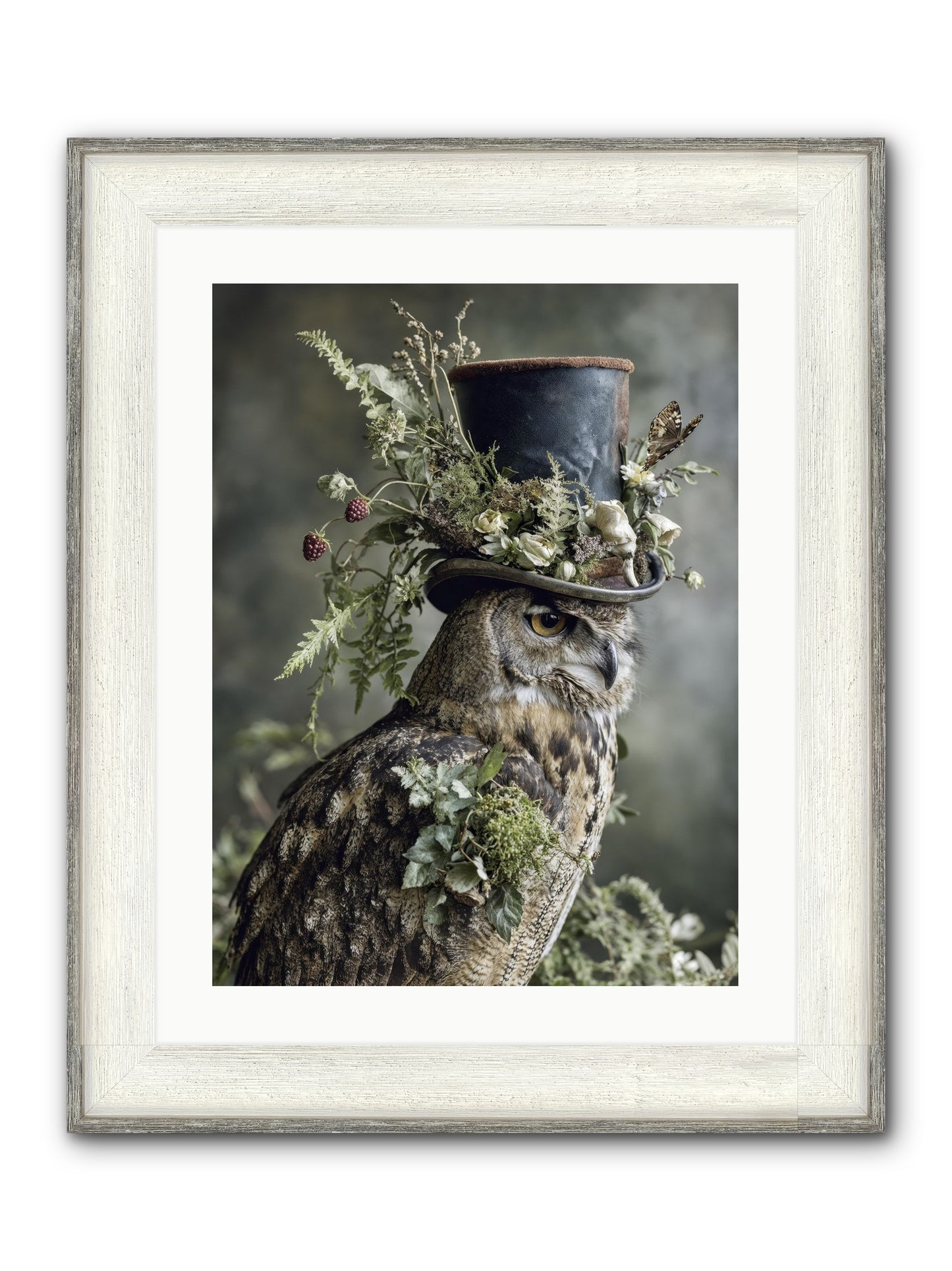 Woodland Sovereign Framed Print - Driftwood White 18x24