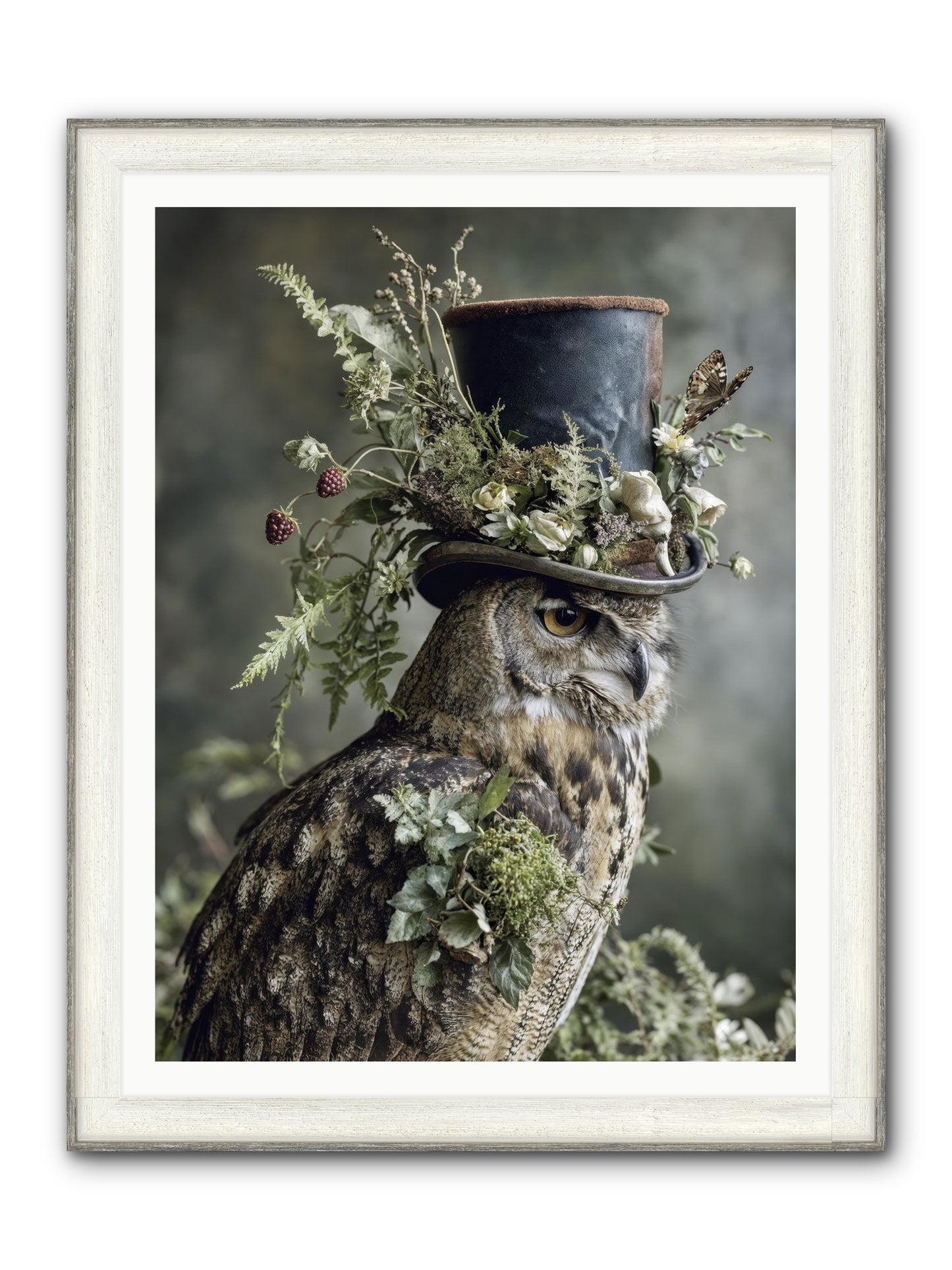 Woodland Sovereign Framed Print - Driftwood White 36x48