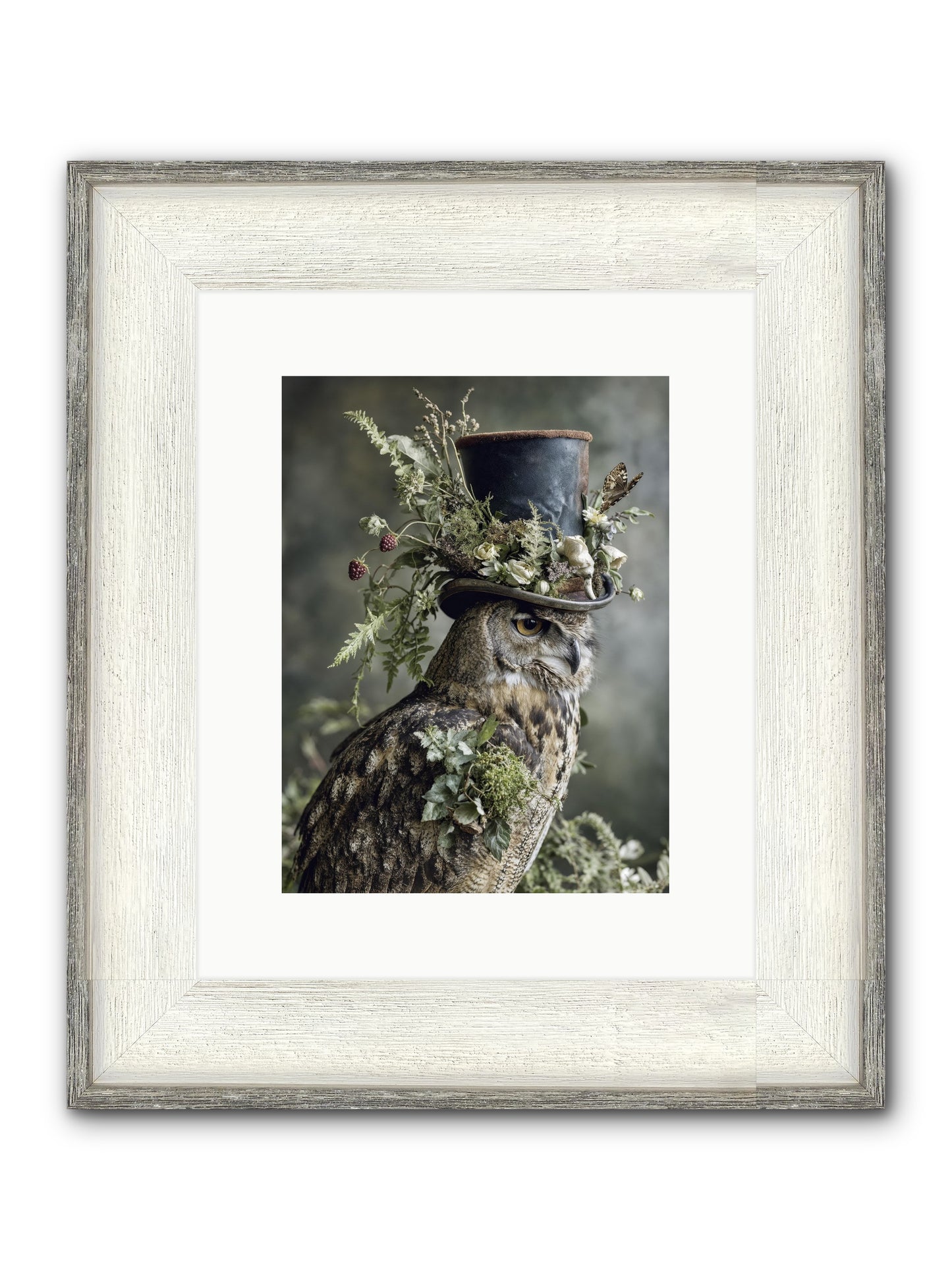 Woodland Sovereign Framed Print - Driftwood White 9x12