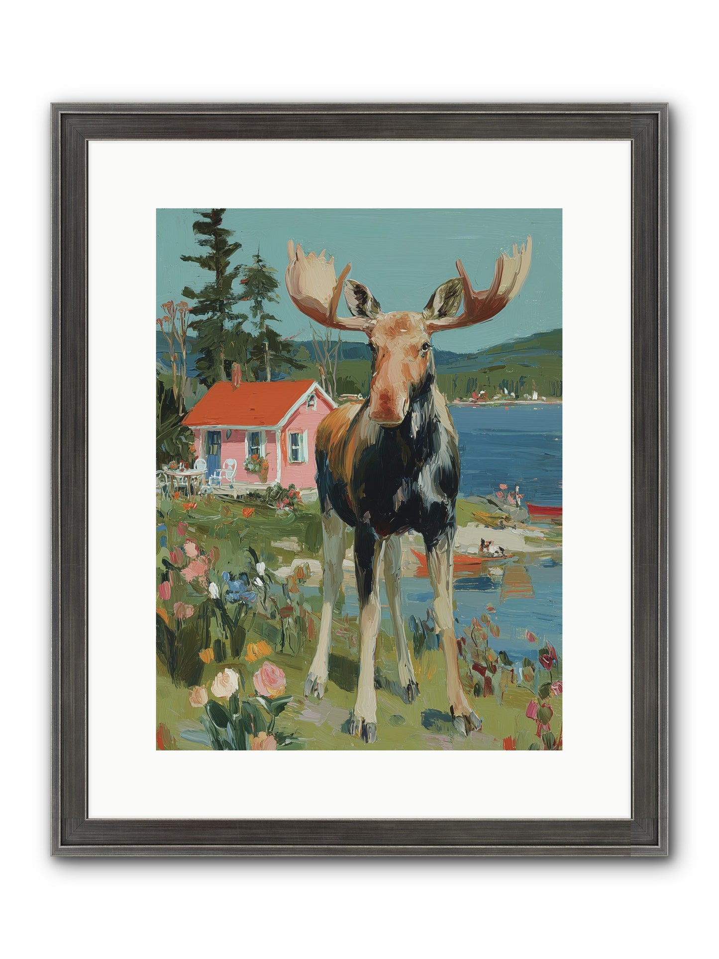 Woodland Wanderer Framed Print - Slimwoods Black/Silver 12x16