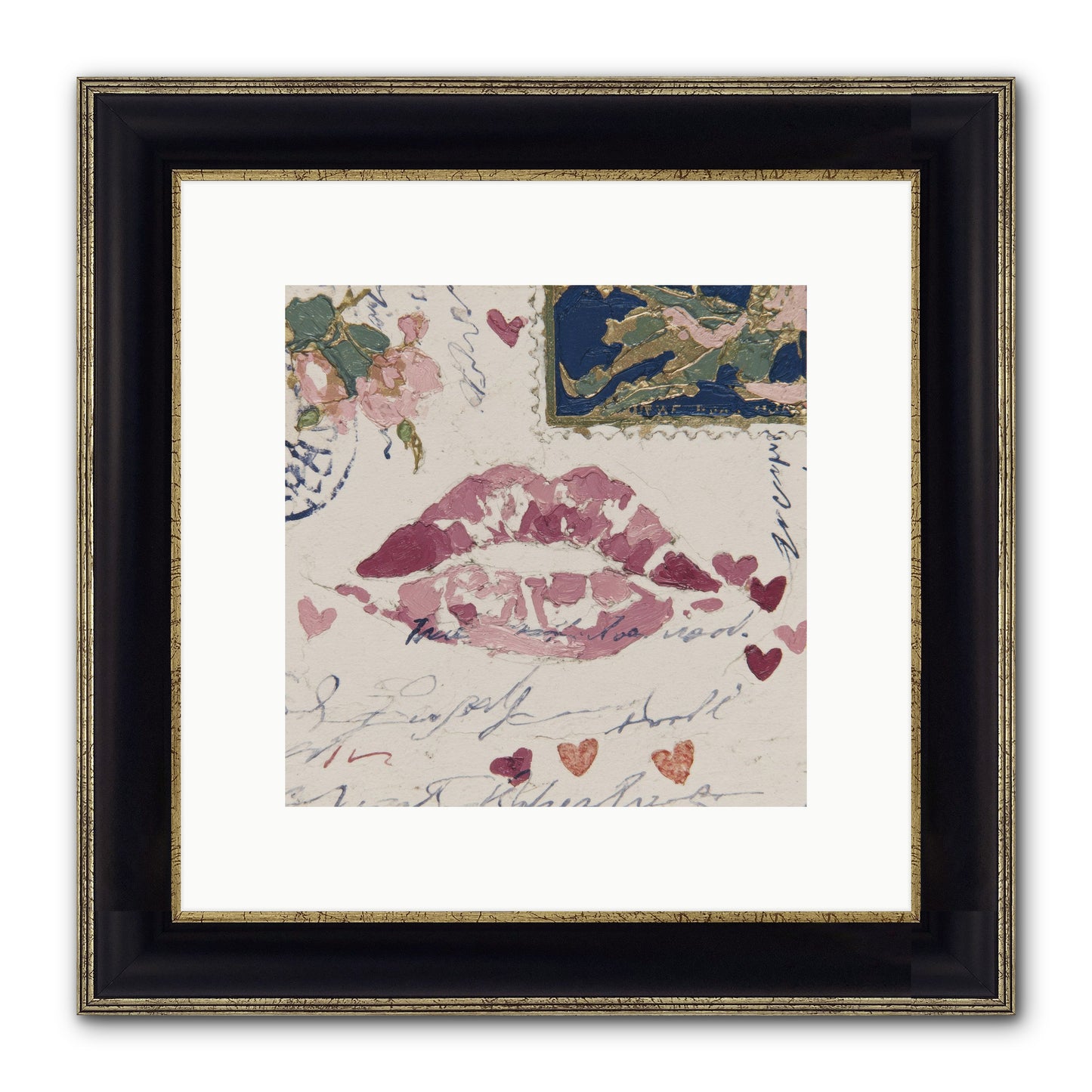 Worth Waiting For Framed Print - Black & Gold 10x10