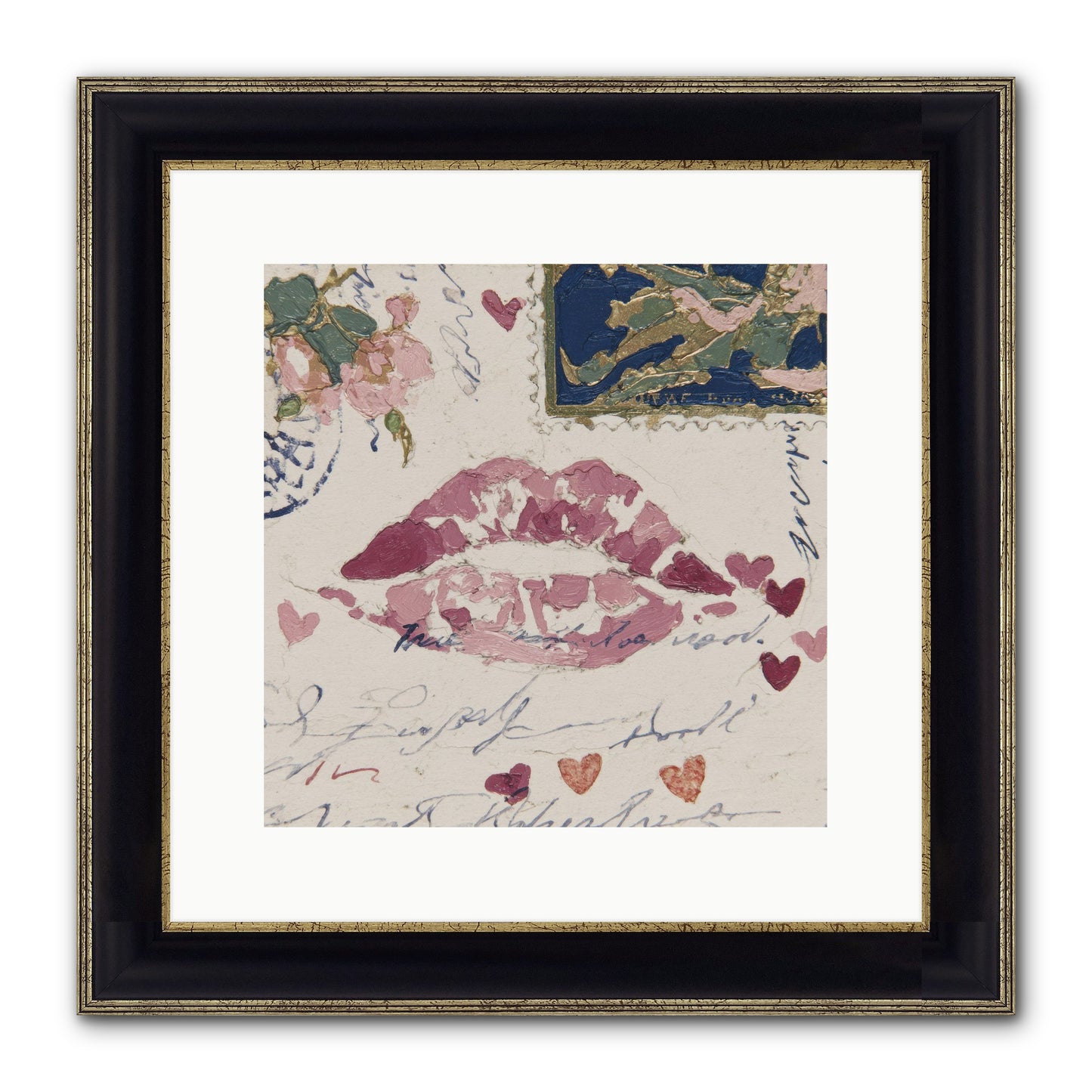 Worth Waiting For Framed Print - Black & Gold 12x12