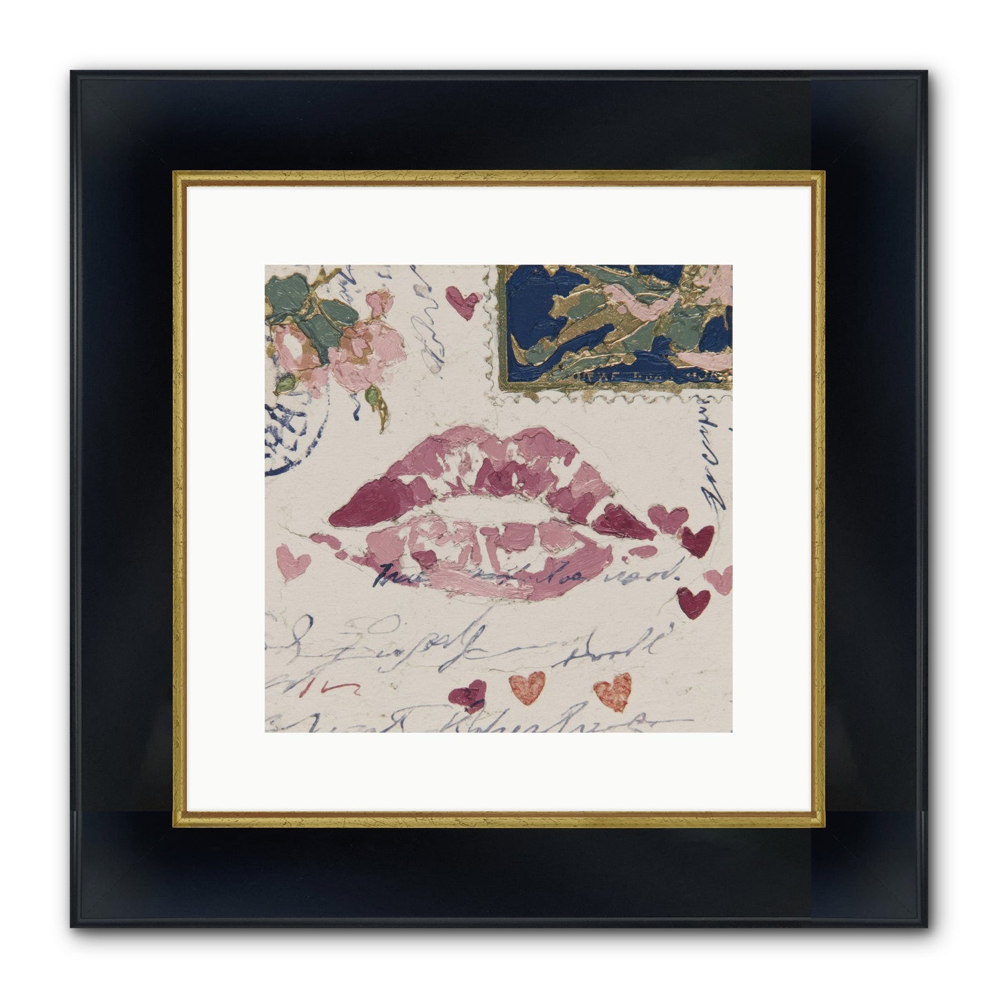 Worth Waiting For Framed Print - Wide Black w/Gold 12x12