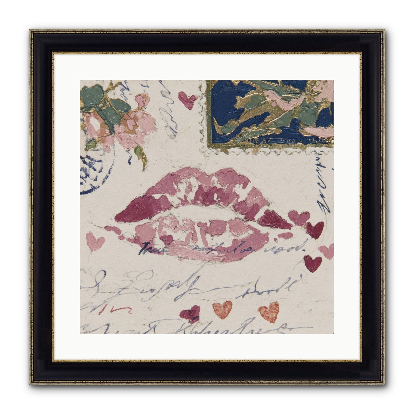Worth Waiting For Framed Print - Black & Gold 20x20