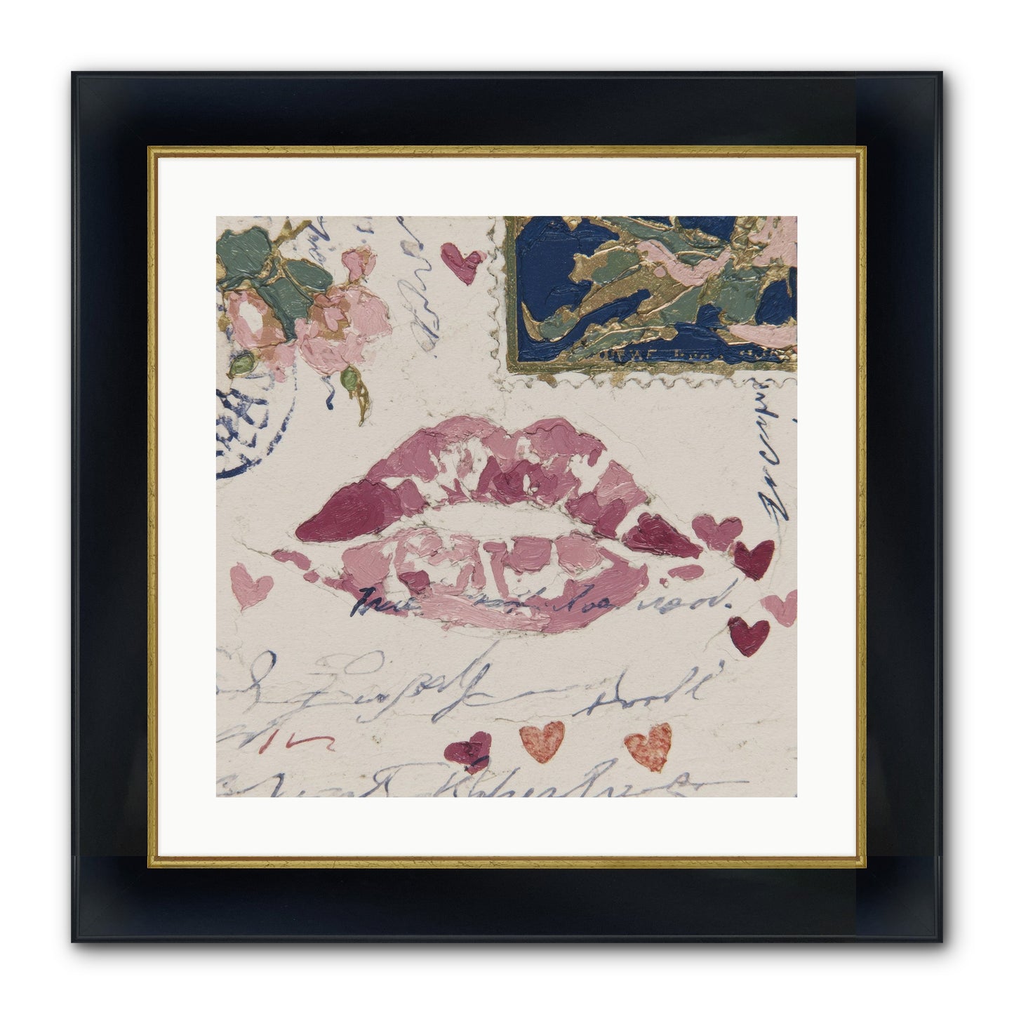 Worth Waiting For Framed Print - Wide Black w/Gold 20x20