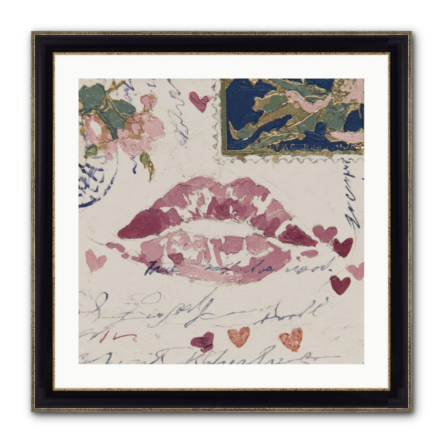 Worth Waiting For Framed Print - Black & Gold 24x24