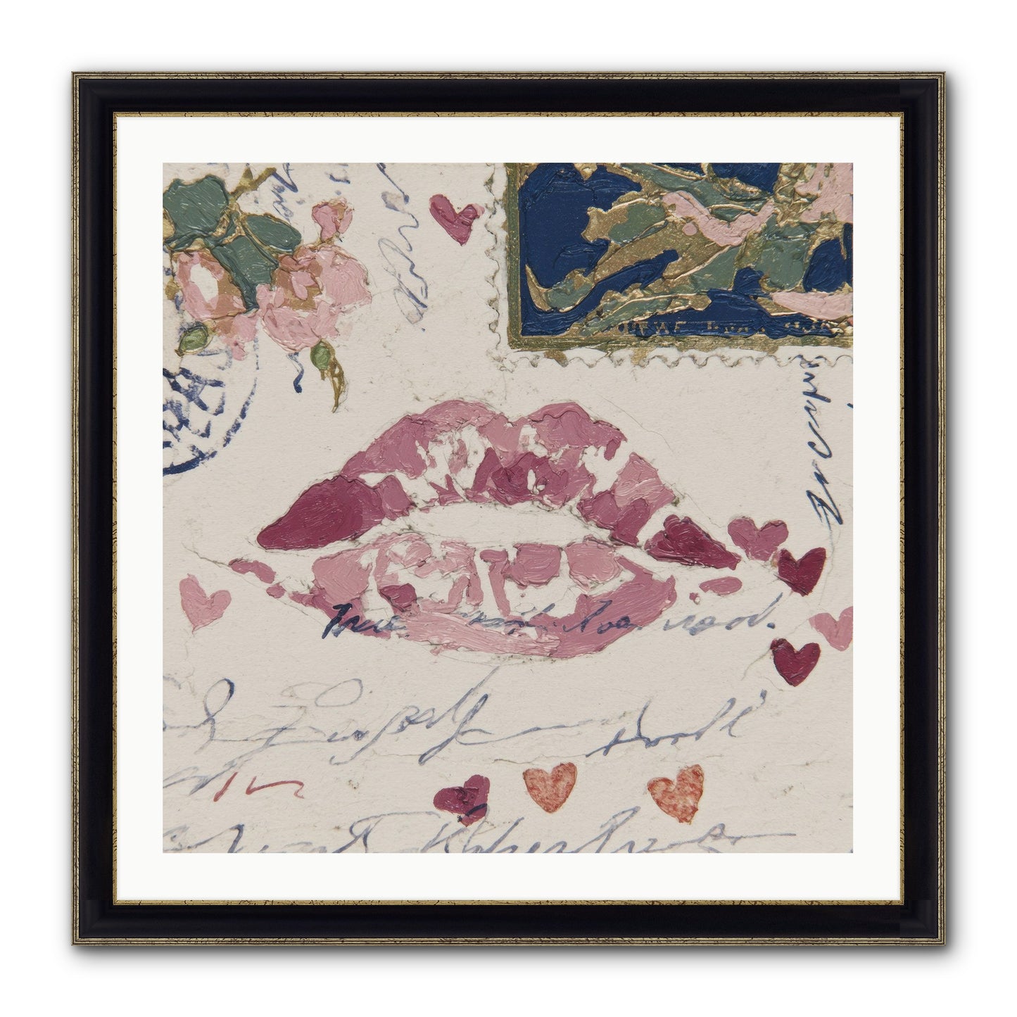 Worth Waiting For Framed Print - Black & Gold 30x30