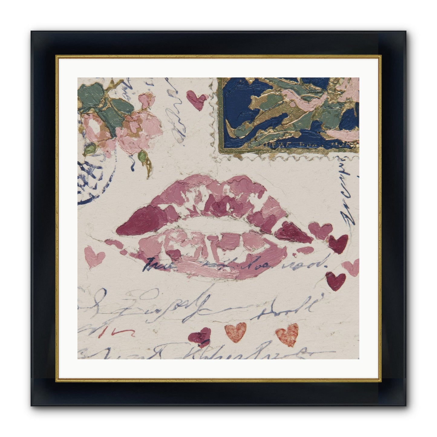 Worth Waiting For Framed Print - Wide Black w/Gold 30x30
