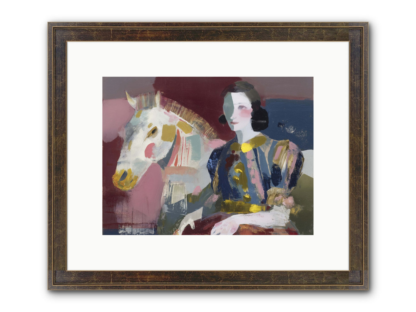 Woven Into Every Tale Framed Print - Slimwoods Black/Gold 12x9