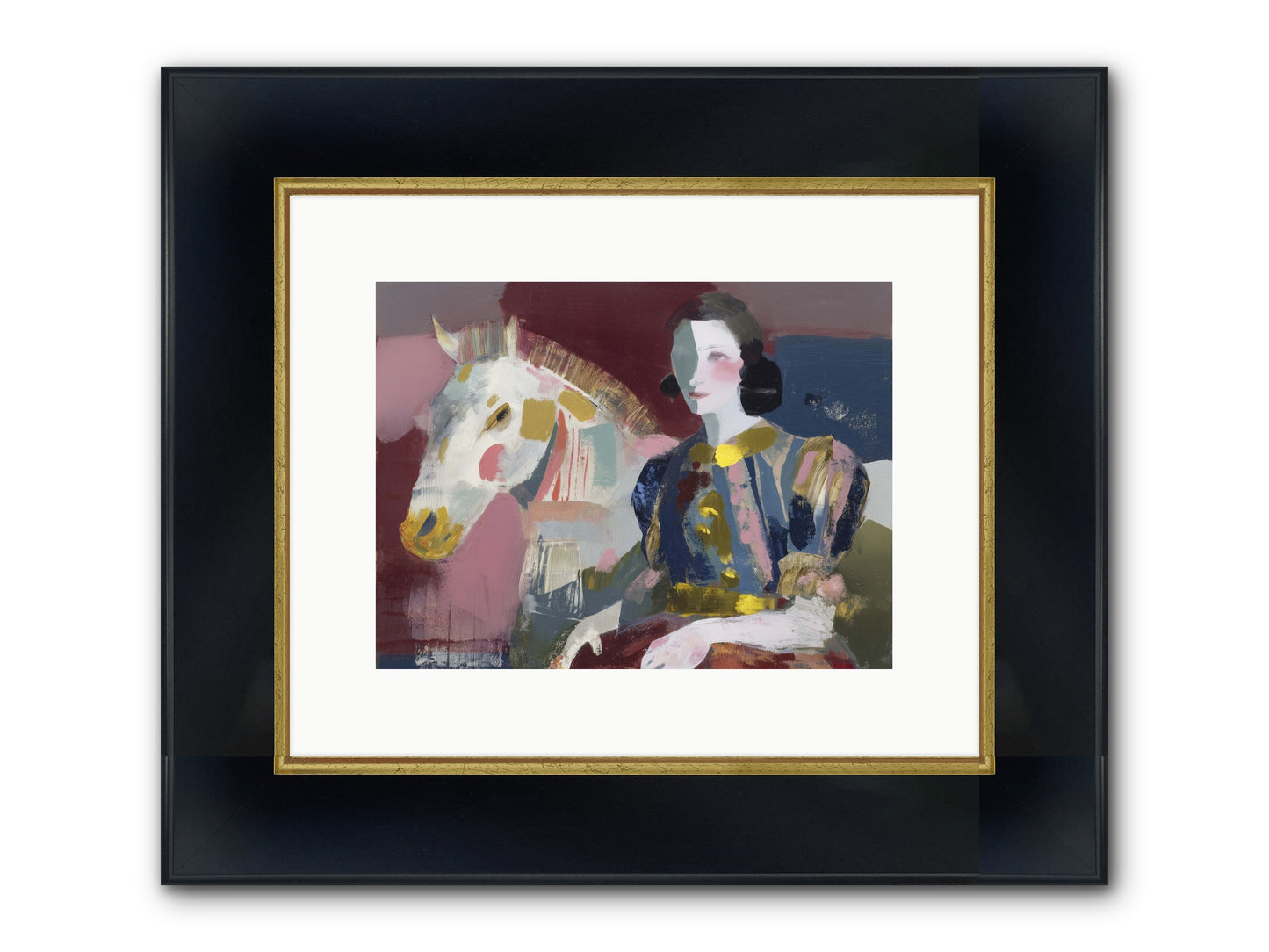 Woven Into Every Tale Framed Print - Wide Black w/Gold 12x9