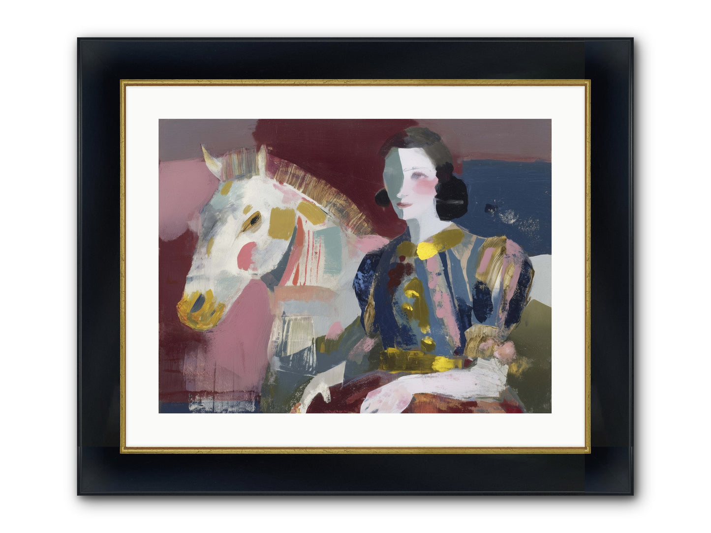 Woven Into Every Tale Framed Print - Wide Black w/Gold 24x18