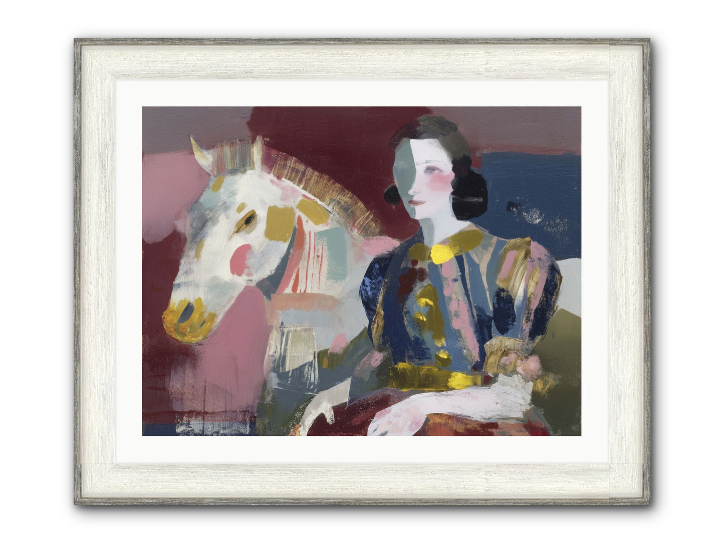 Woven Into Every Tale Framed Print - Driftwood White 32x24