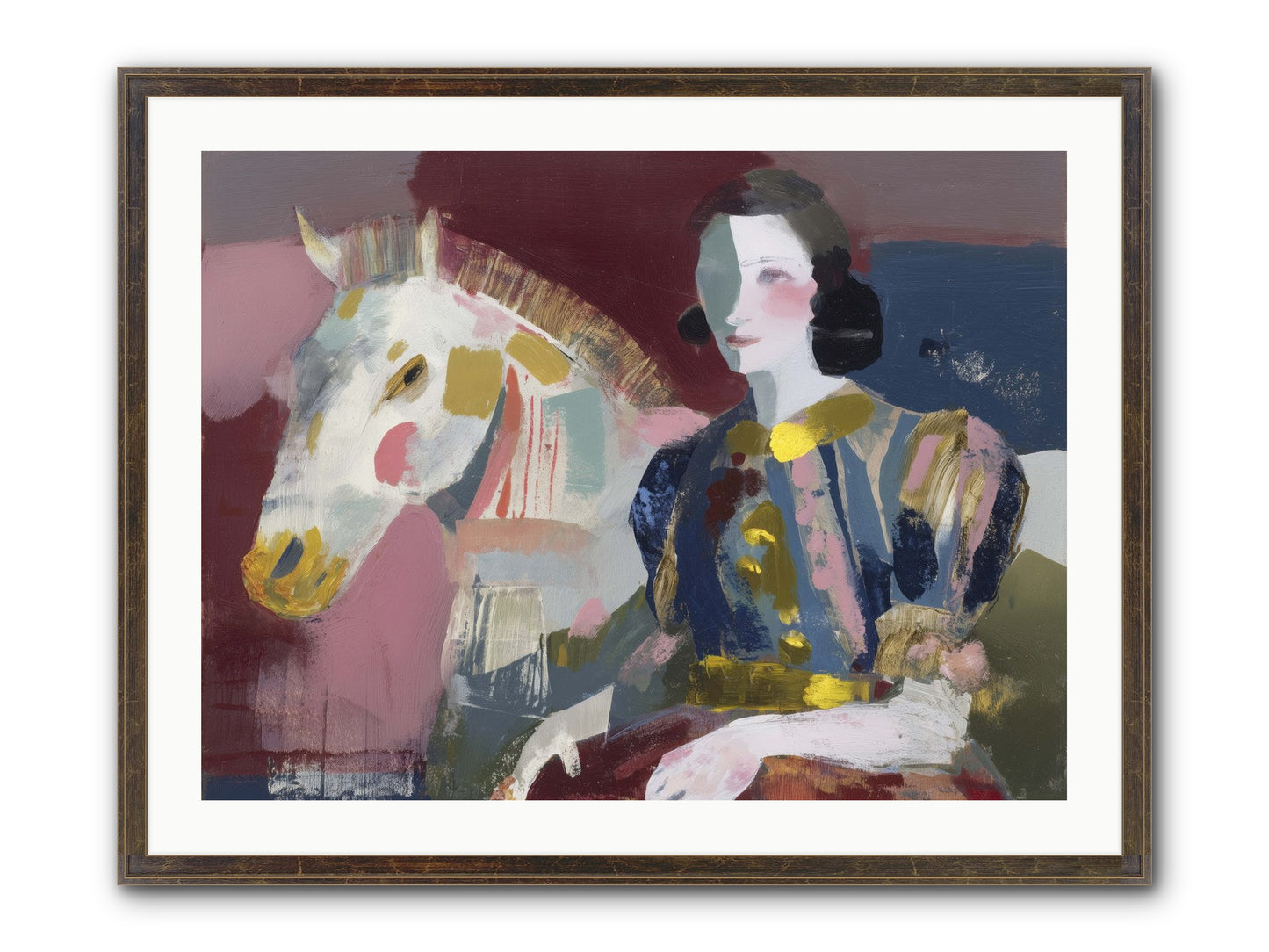 Woven Into Every Tale Framed Print - Slimwoods Black/Gold 32x24