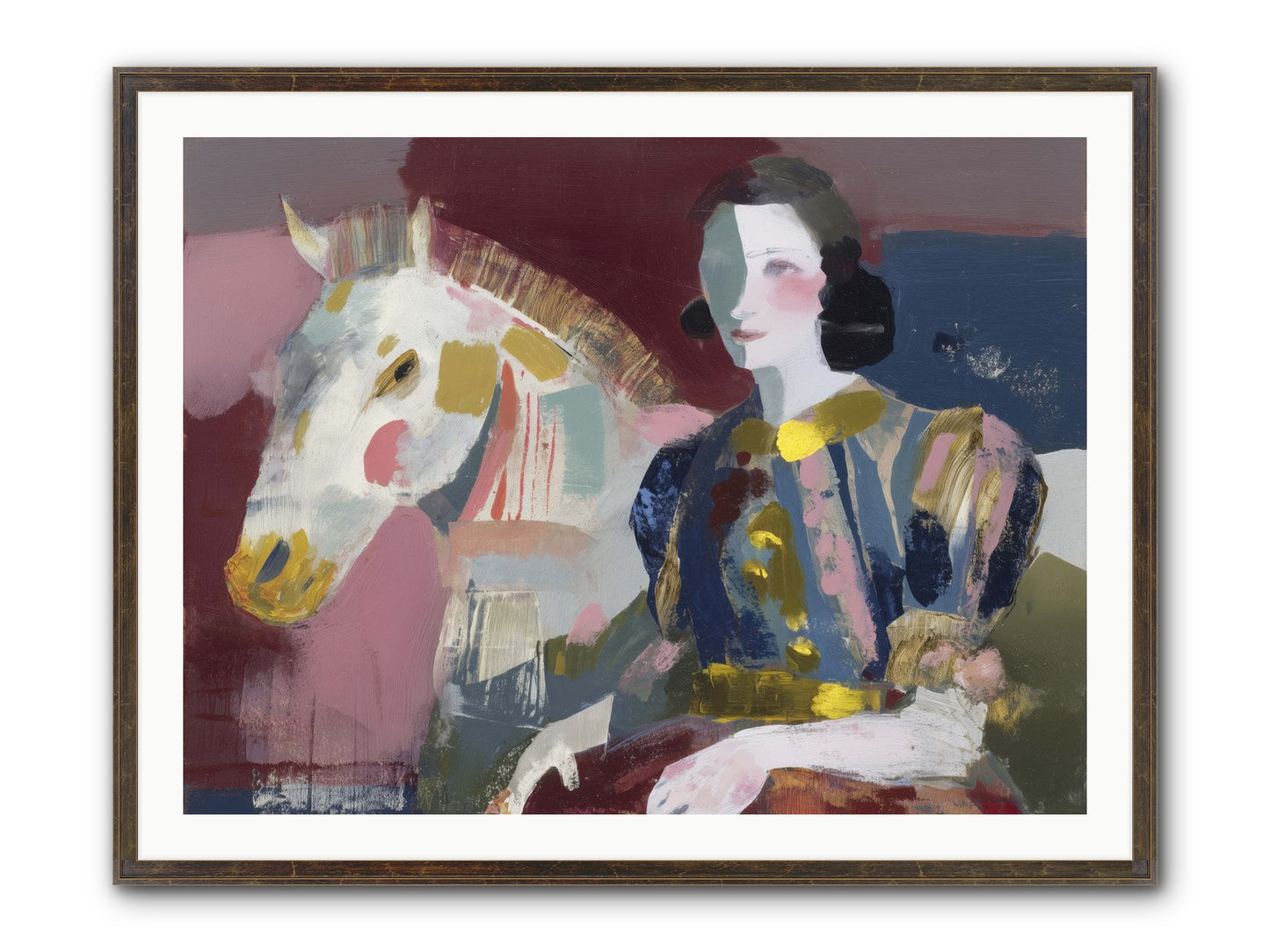 Woven Into Every Tale Framed Print - Slimwoods Black/Gold 40x30