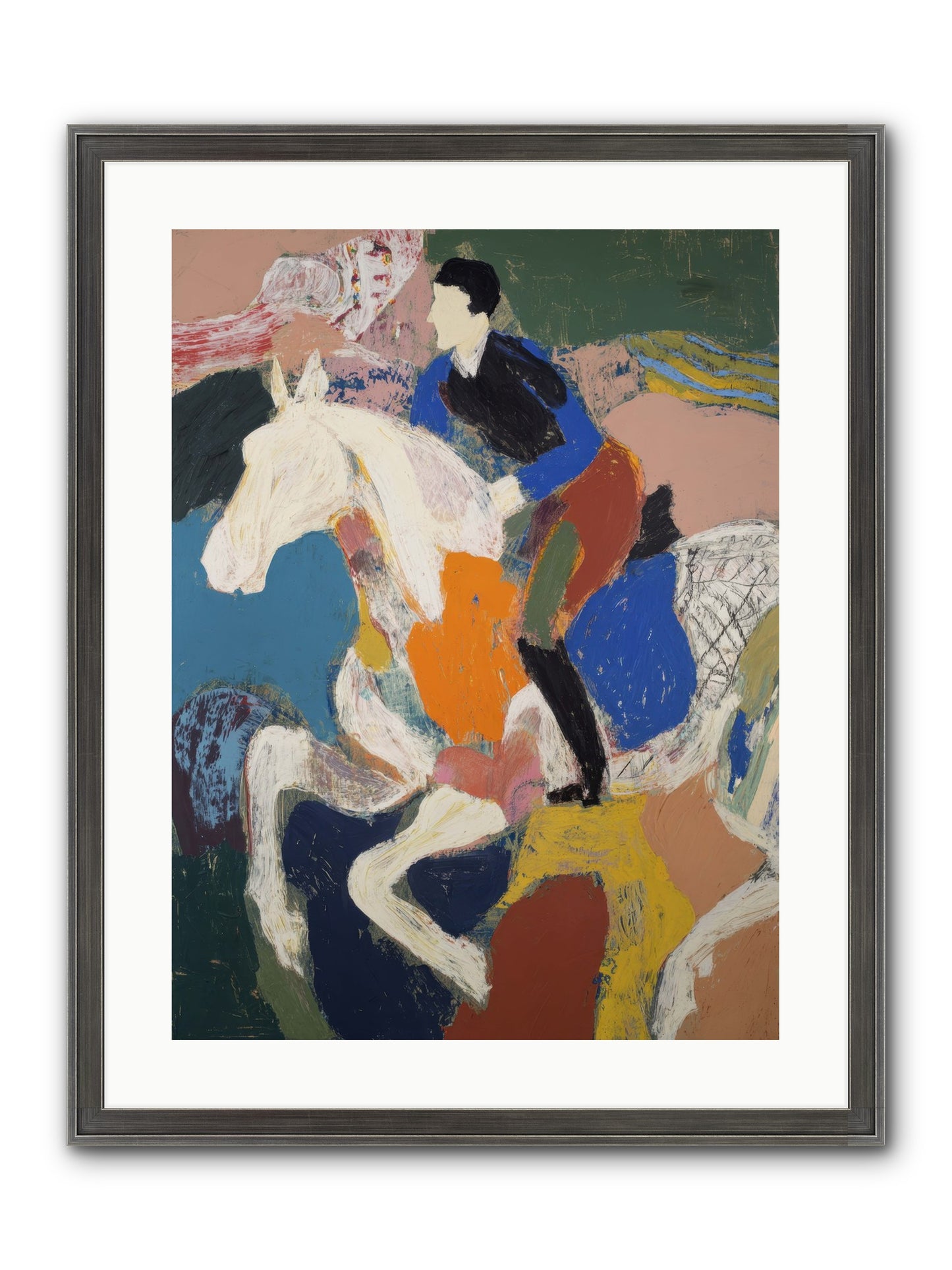 Woven Into The Wind Framed Print - Slimwoods Black/Silver 18x24