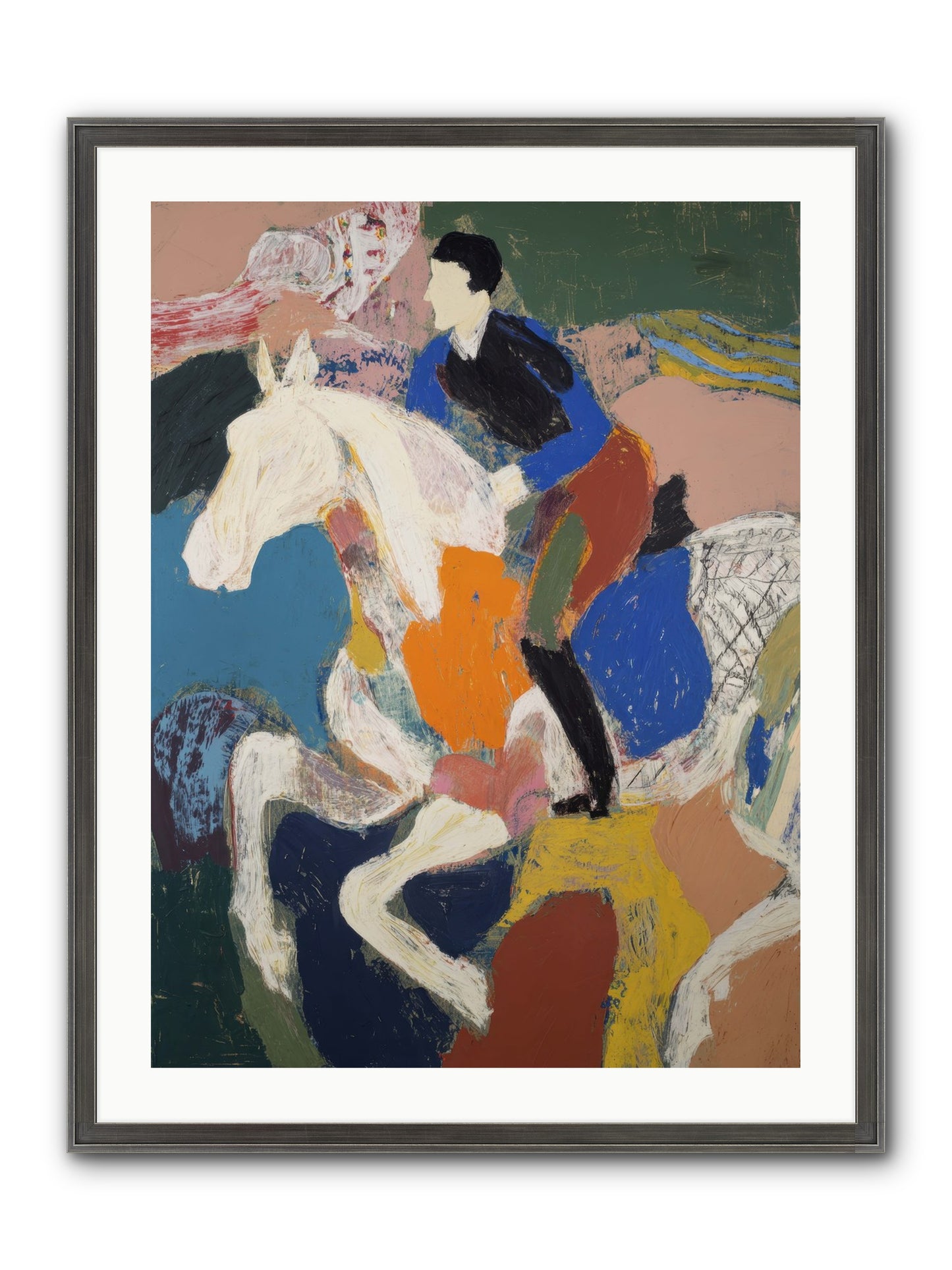 Woven Into The Wind Framed Print - Slimwoods Black/Silver 24x32