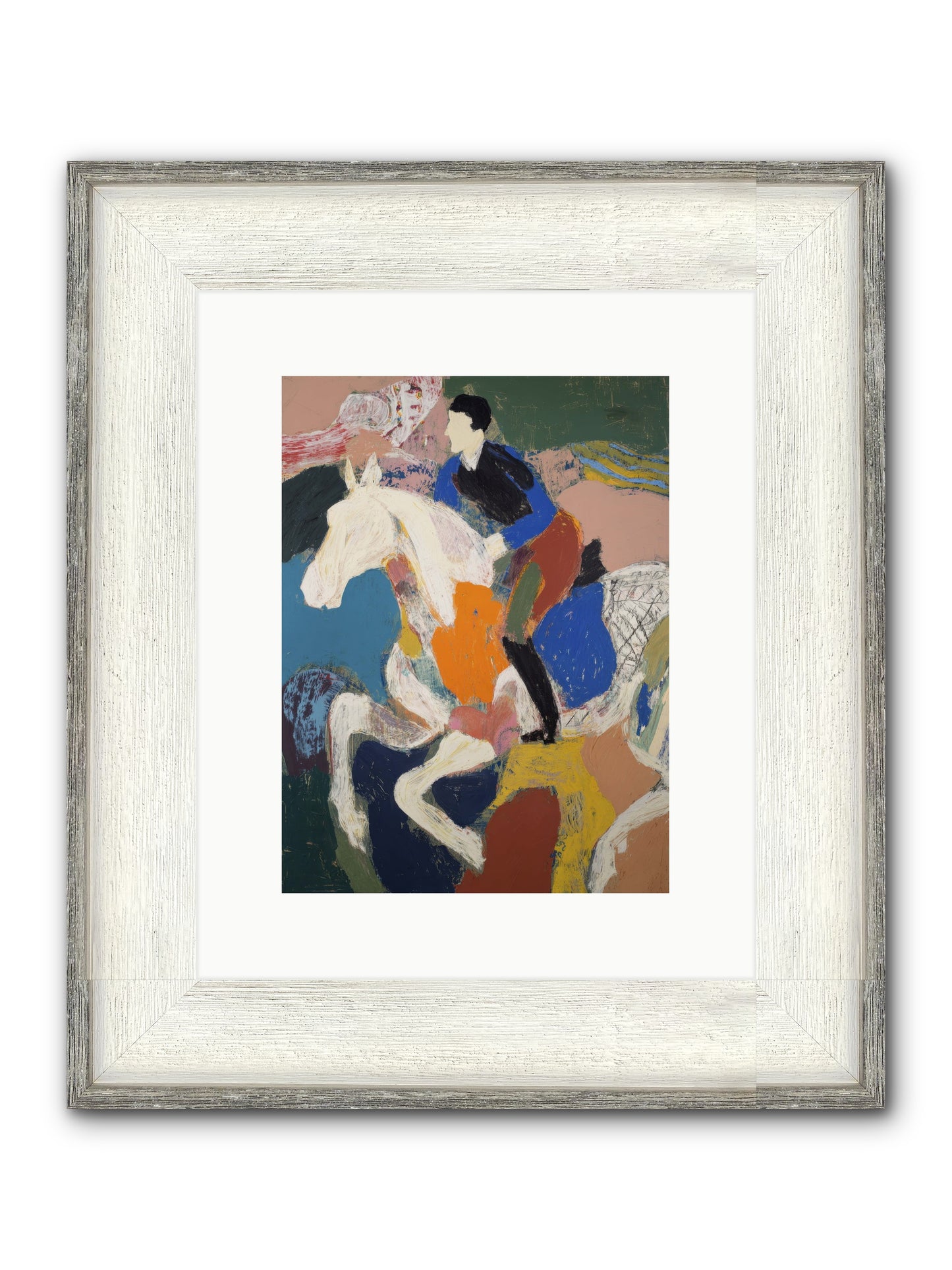Woven Into The Wind Framed Print - Driftwood White 9x12