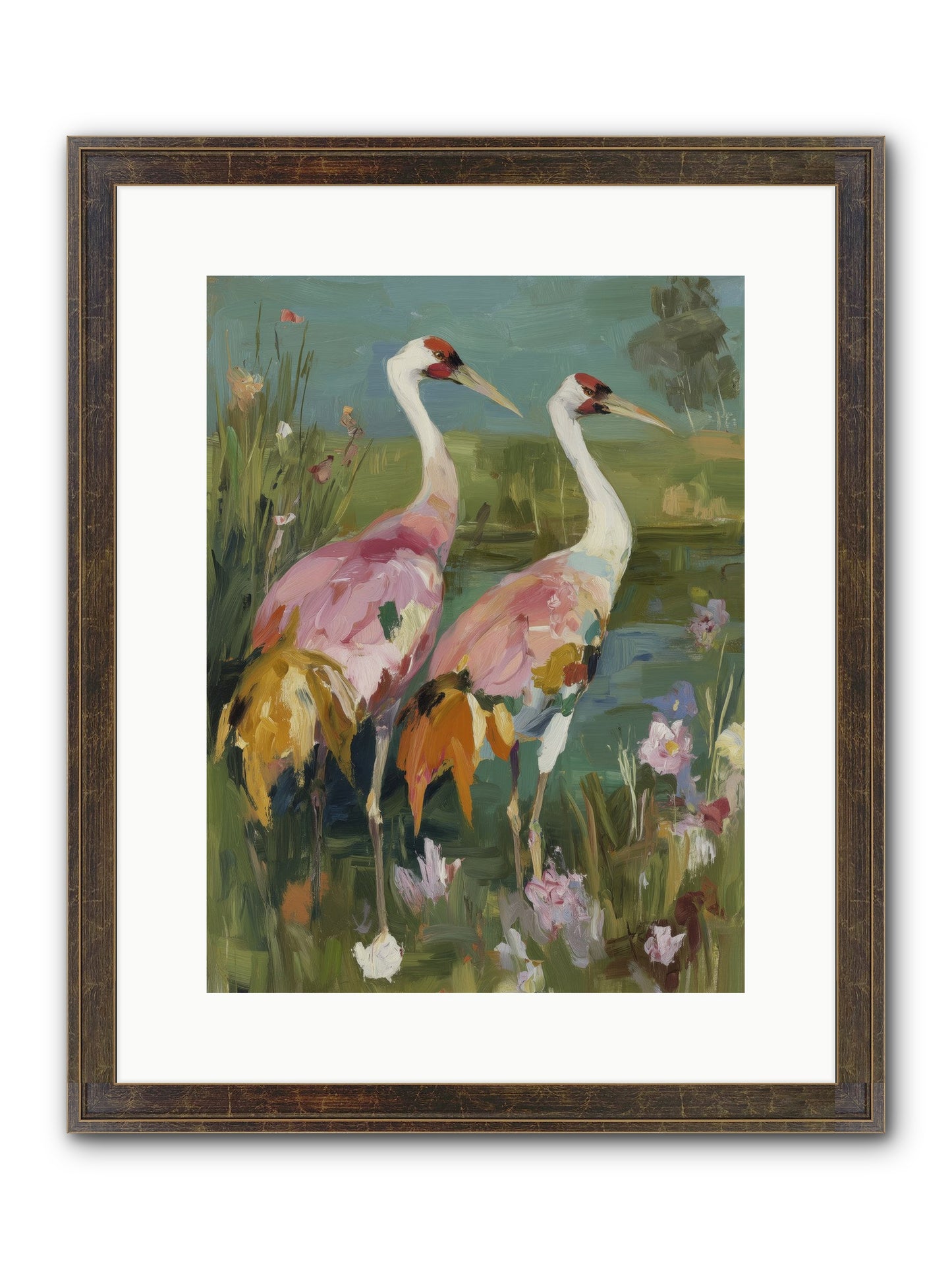 Woven Sanctuaries Framed Print - Slimwoods Black/Gold 12x16