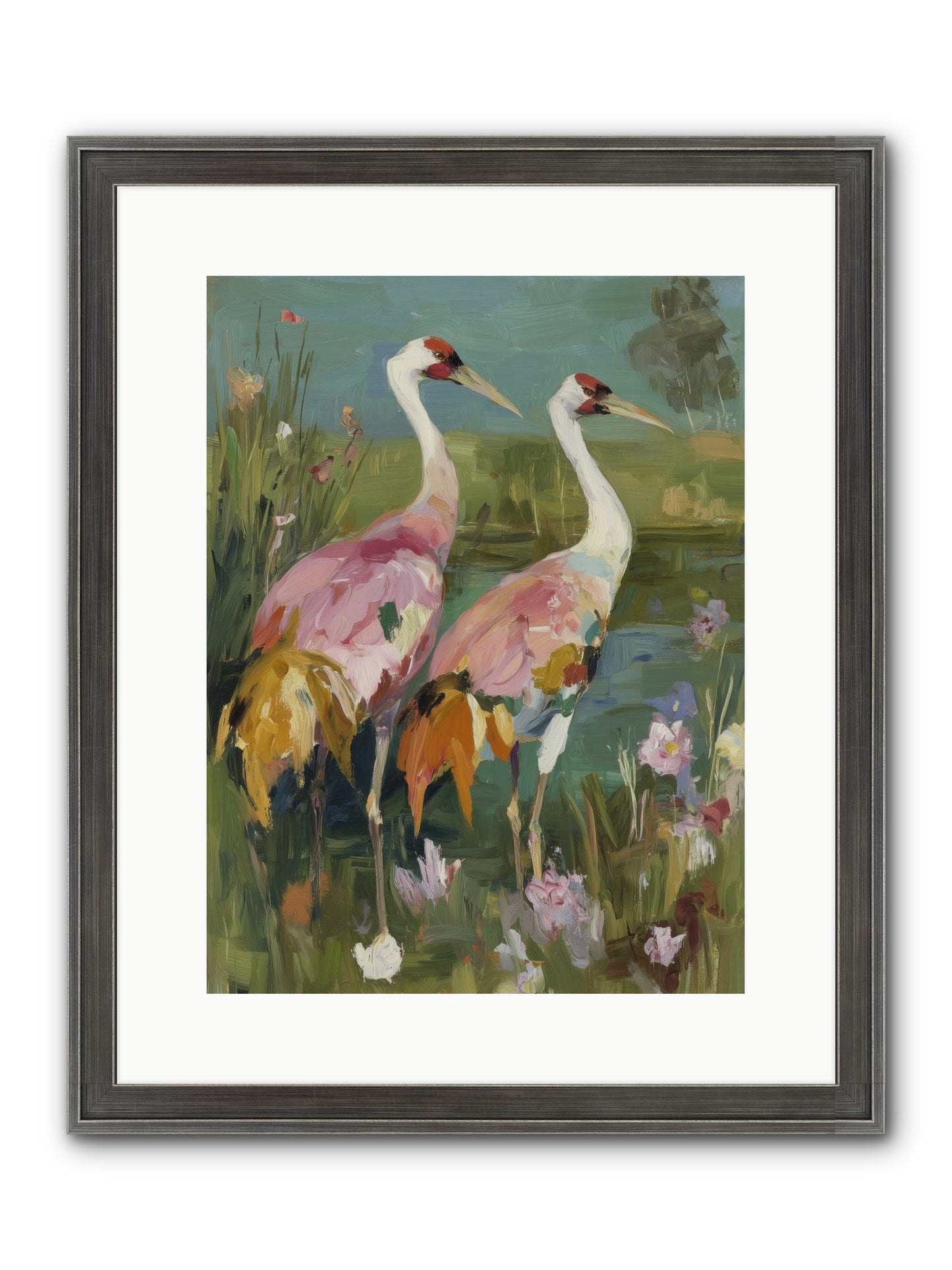 Woven Sanctuaries Framed Print - Slimwoods Black/Silver 12x16
