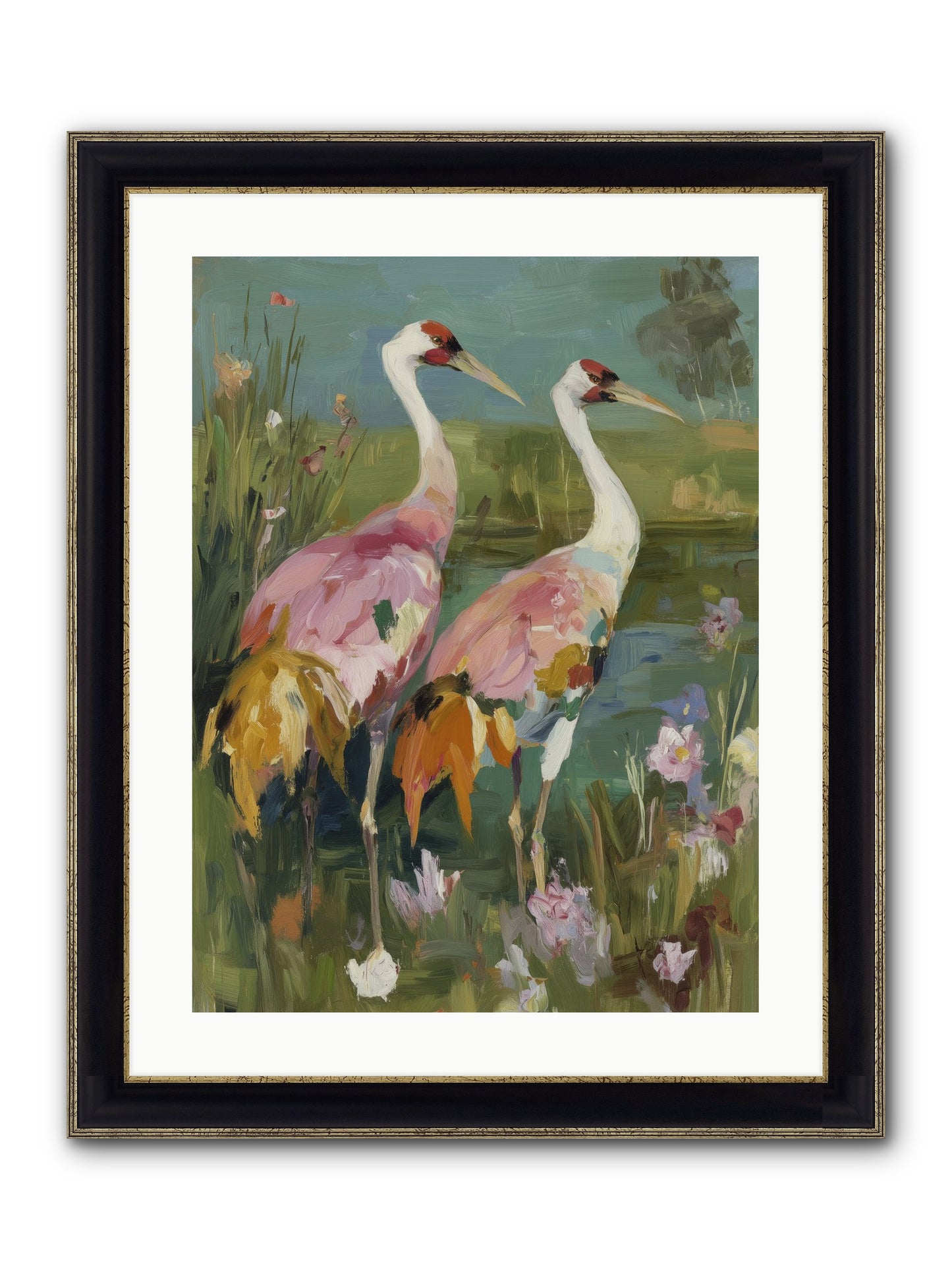 Woven Sanctuaries Framed Print - Black & Gold 18x24