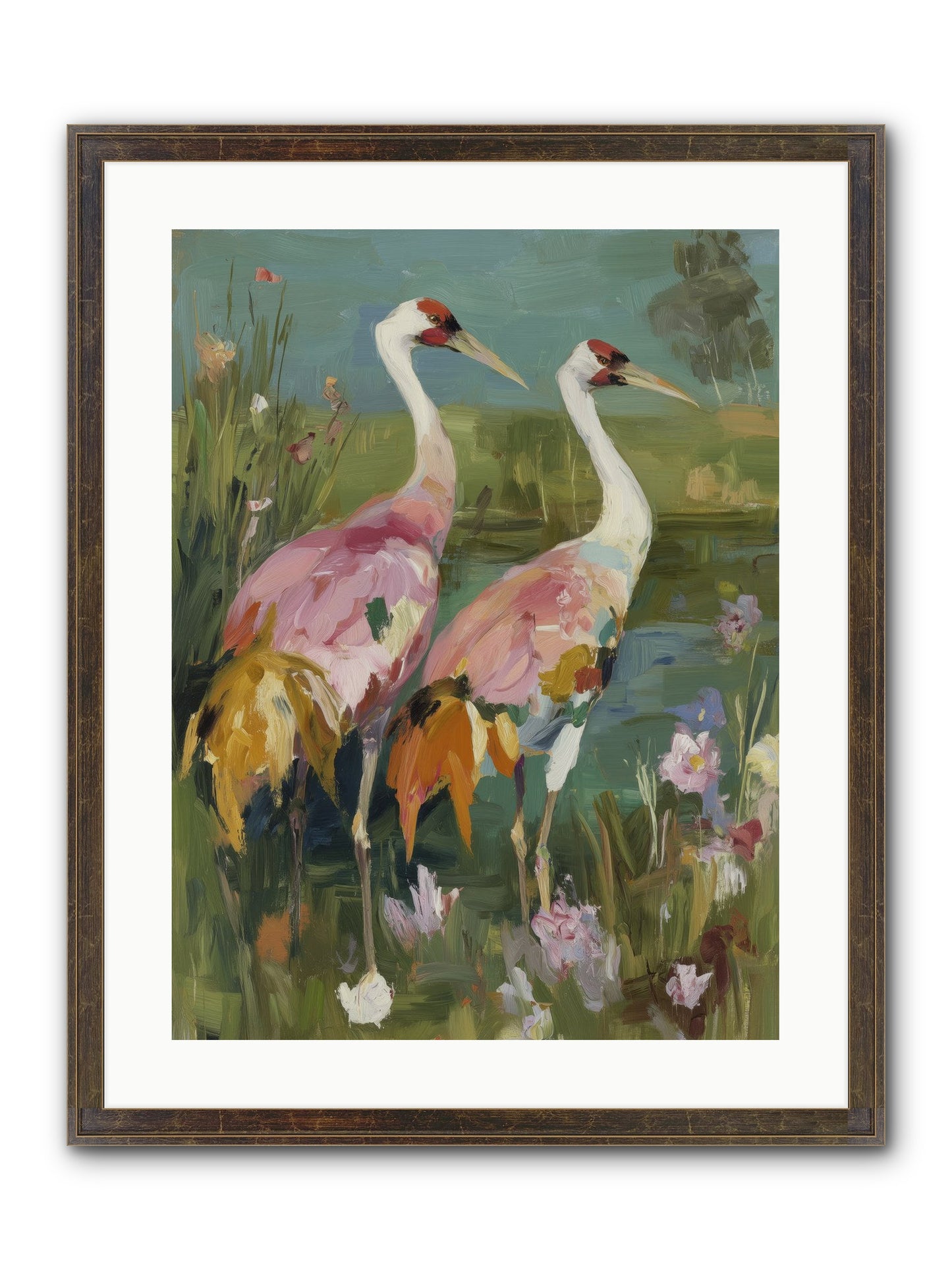 Woven Sanctuaries Framed Print - Slimwoods Black/Gold 18x24