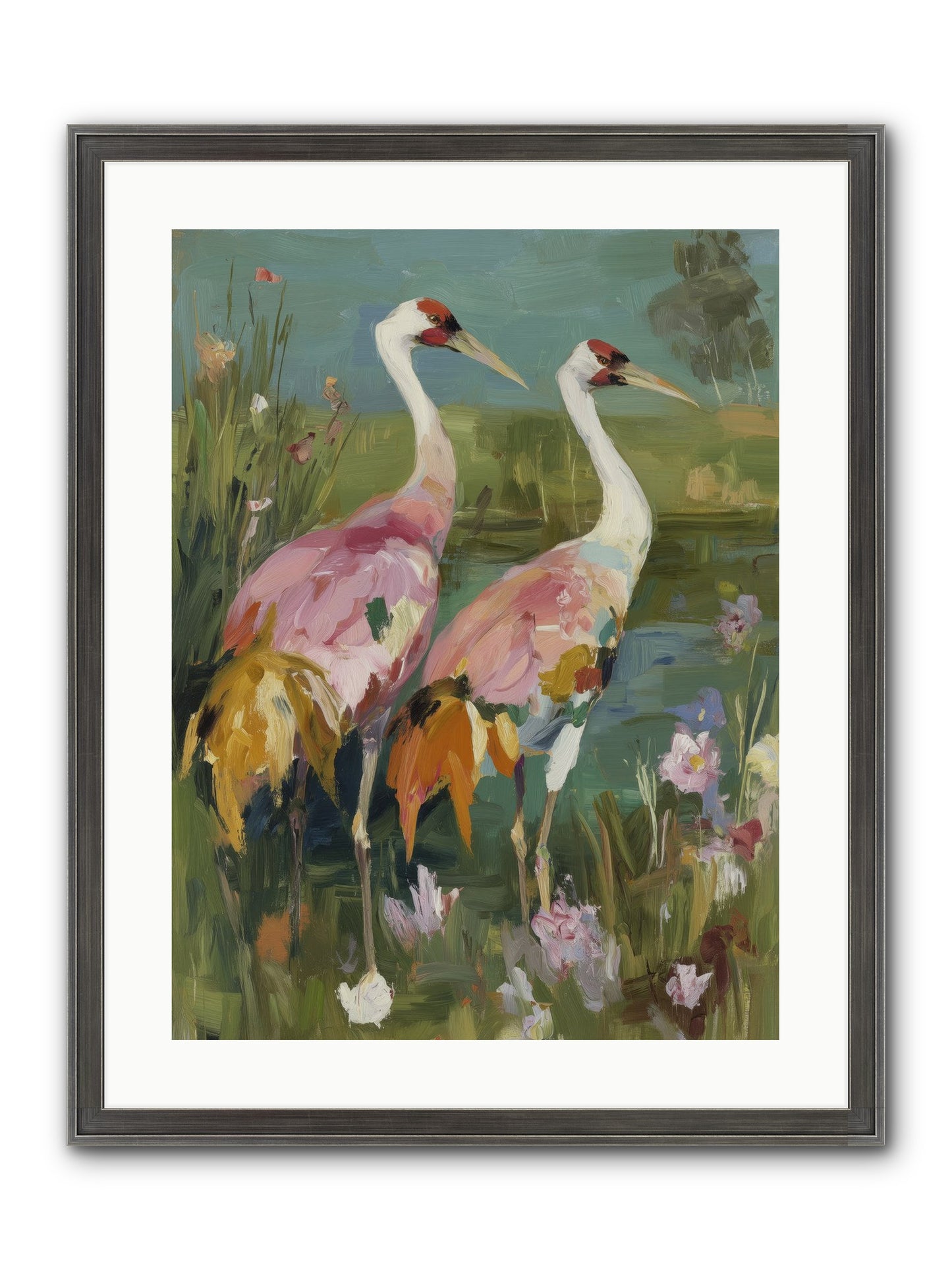 Woven Sanctuaries Framed Print - Slimwoods Black/Silver 18x24