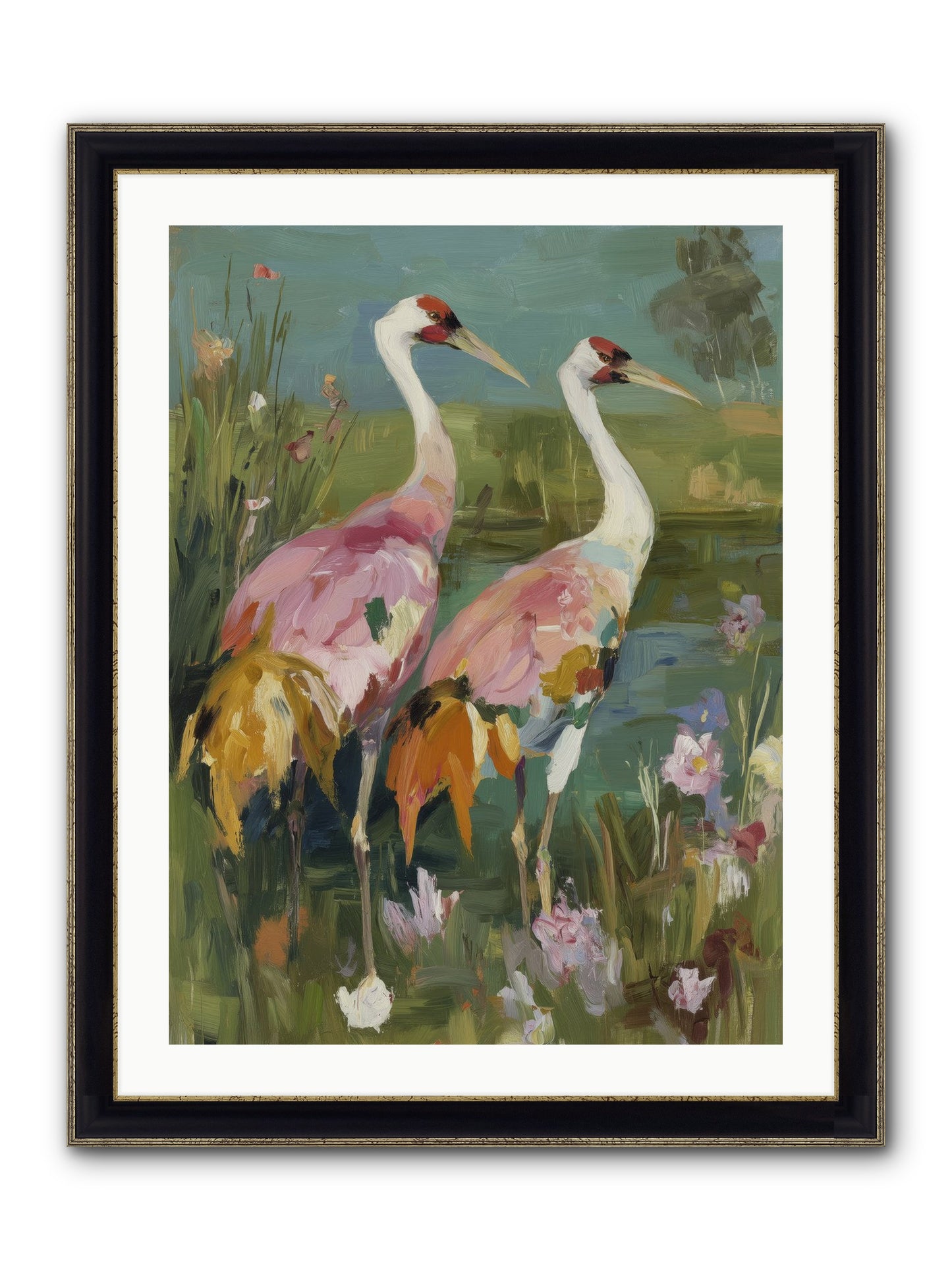 Woven Sanctuaries Framed Print - Black & Gold 24x32