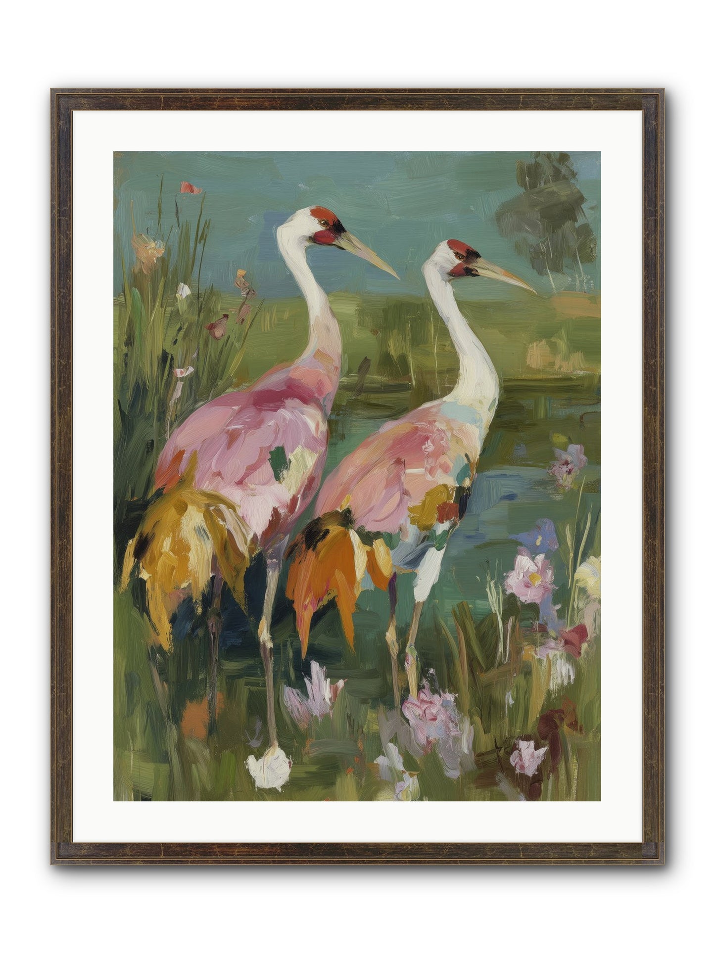 Woven Sanctuaries Framed Print - Slimwoods Black/Gold 24x32