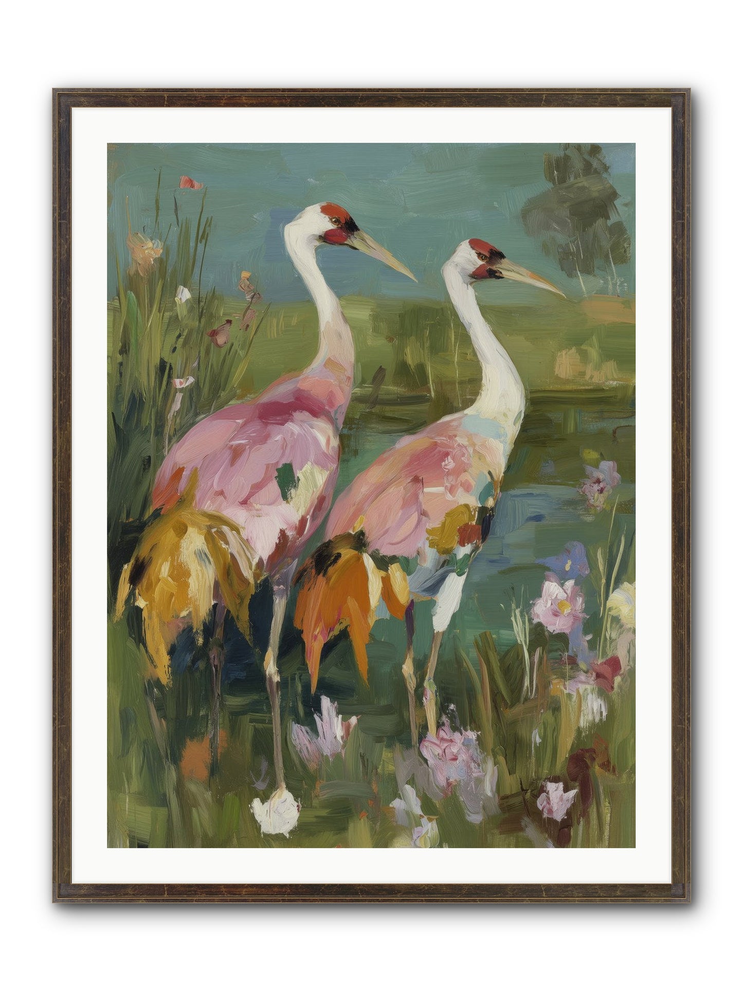 Woven Sanctuaries Framed Print - Slimwoods Black/Gold 30x40