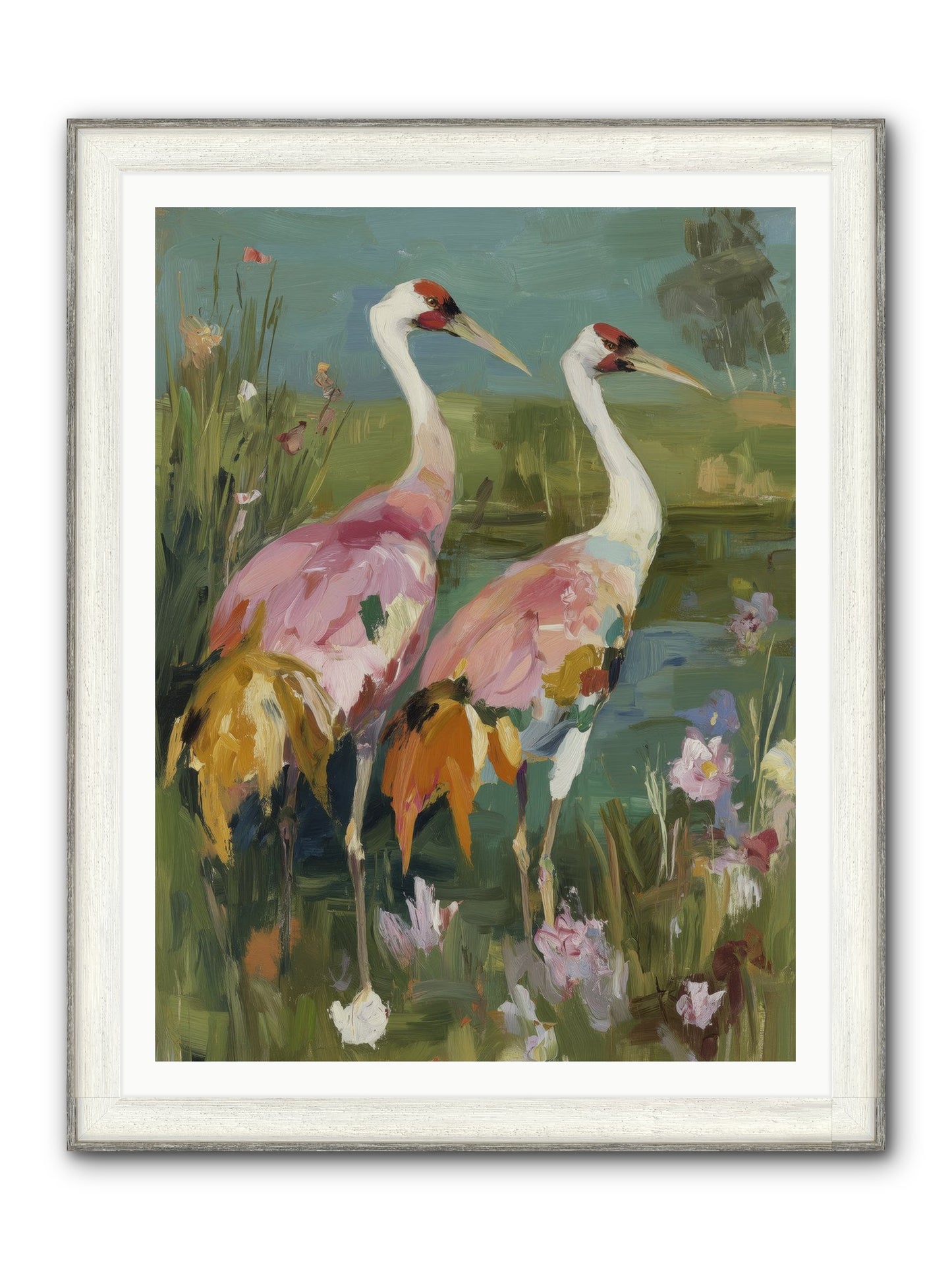 Woven Sanctuaries Framed Print - Driftwood White 36x48