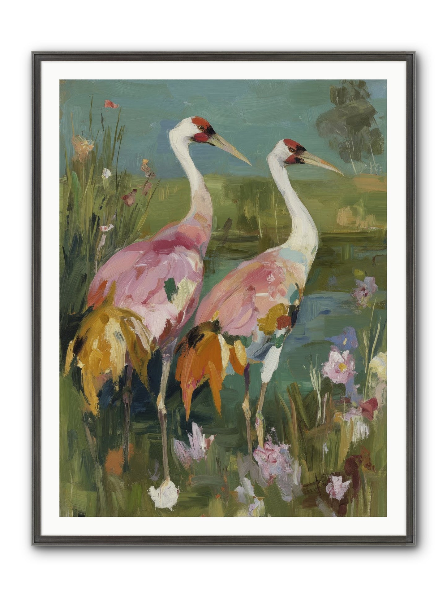 Woven Sanctuaries Framed Print - Slimwoods Black/Silver 36x48