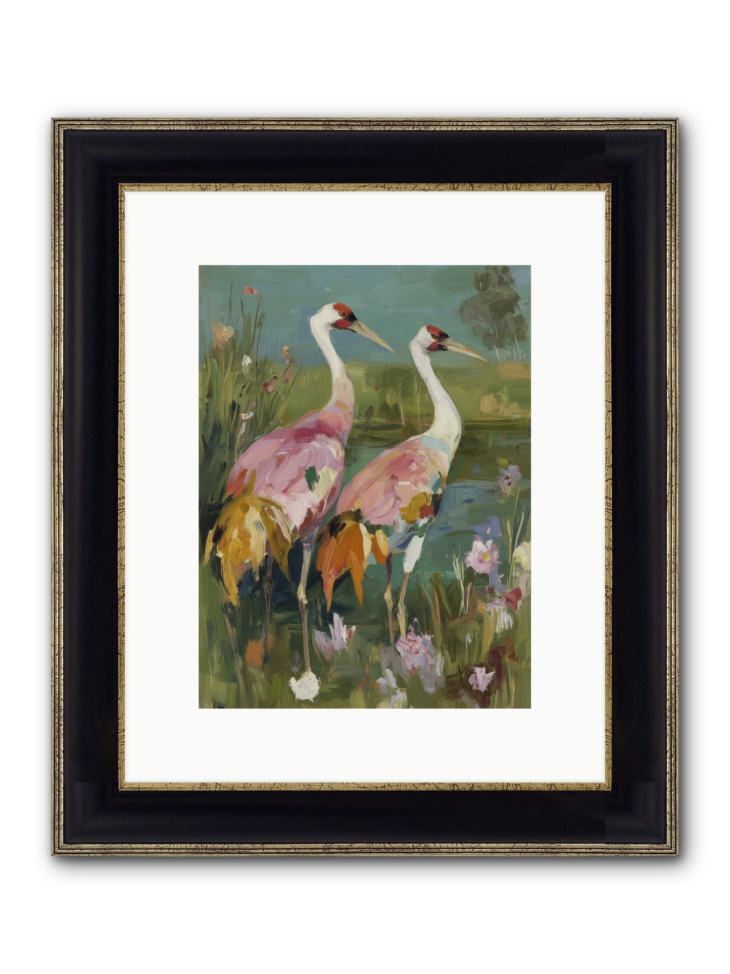 Woven Sanctuaries Framed Print - Black & Gold 9x12