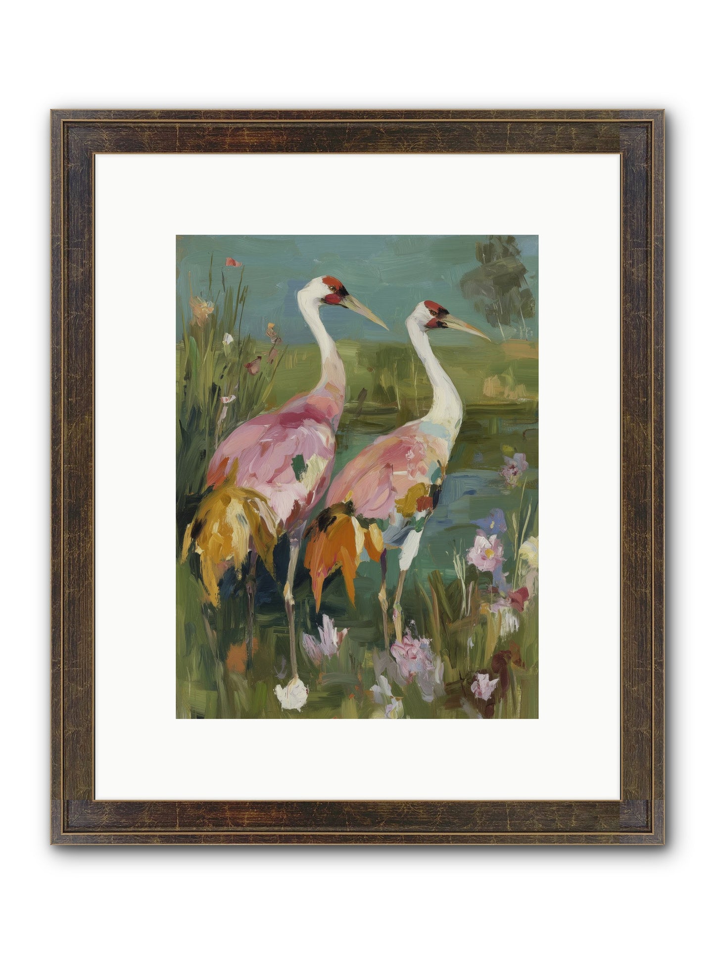 Woven Sanctuaries Framed Print - Slimwoods Black/Gold 9x12