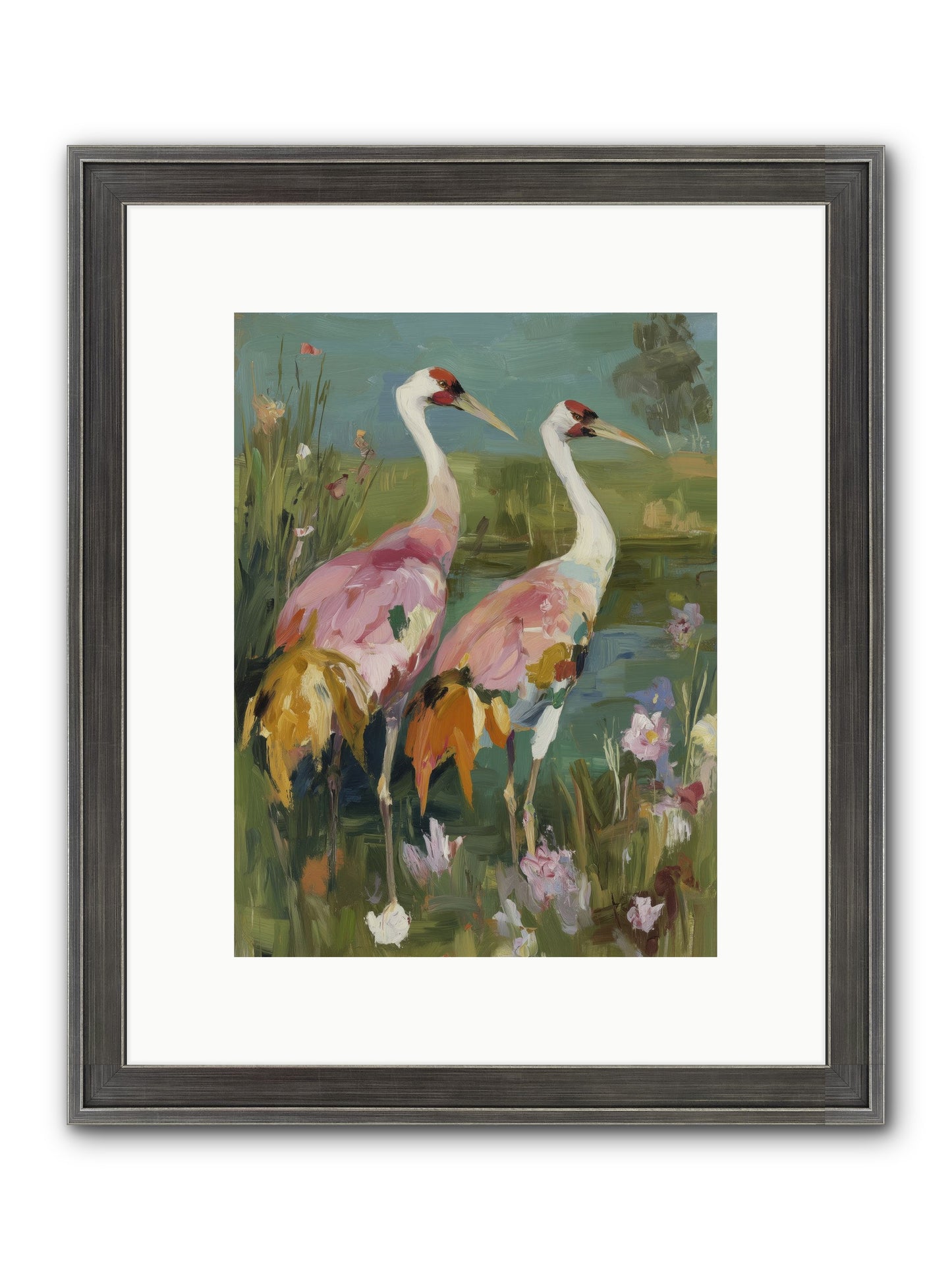 Woven Sanctuaries Framed Print - Slimwoods Black/Silver 9x12