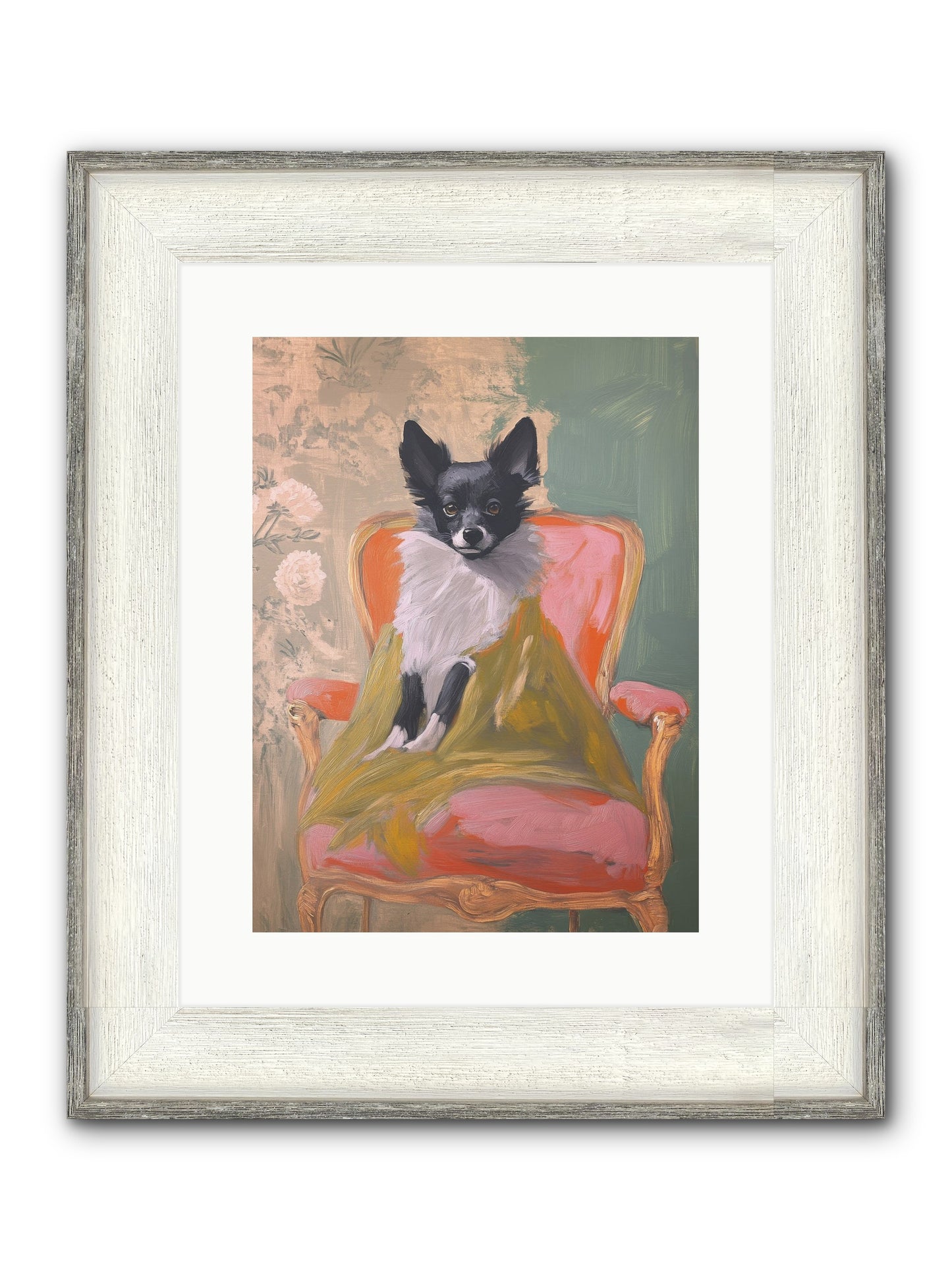 Wren Framed Print - Driftwood White 12x16