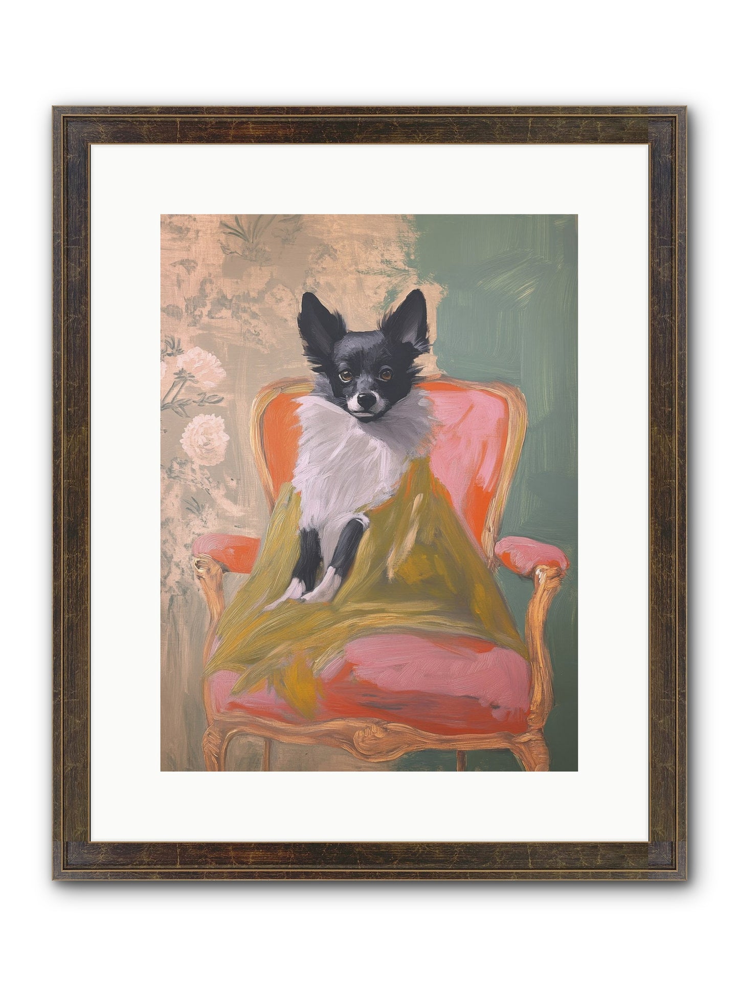 Wren Framed Print - Slimwoods Black/Gold 12x16