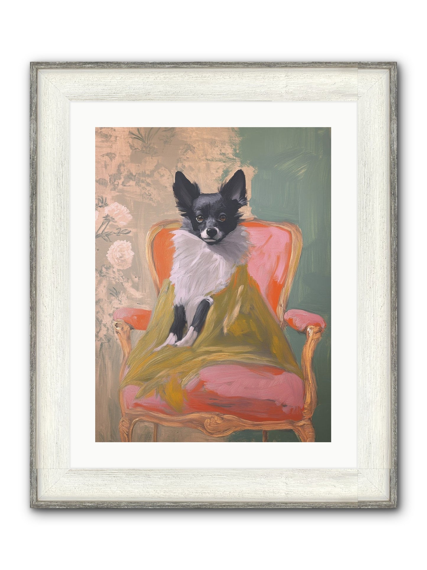 Wren Framed Print - Driftwood White 18x24
