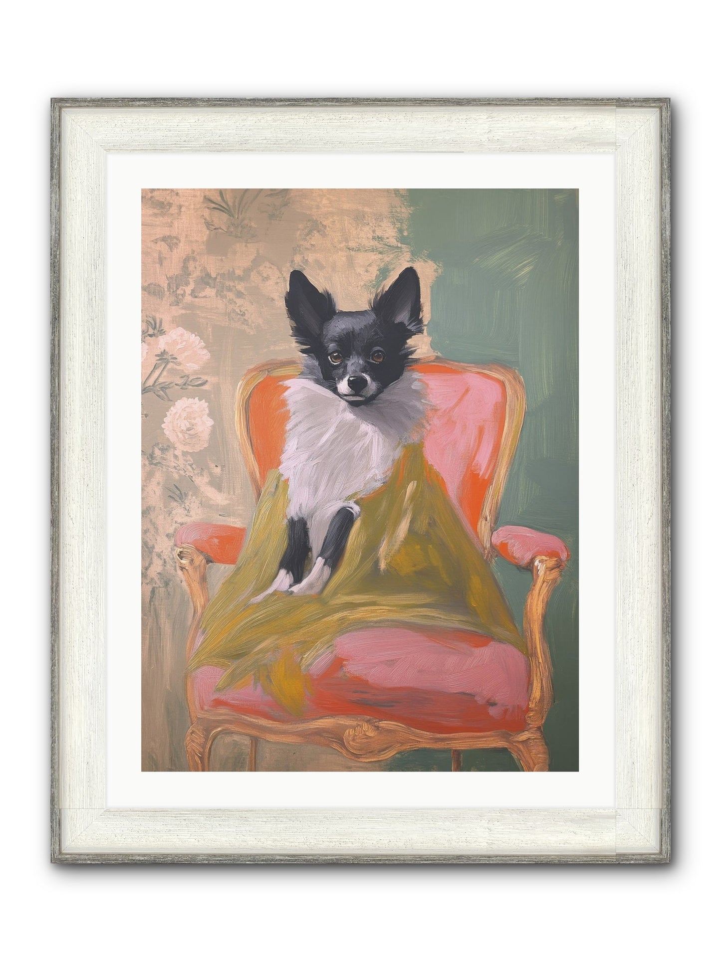 Wren Framed Print - Driftwood White 24x32